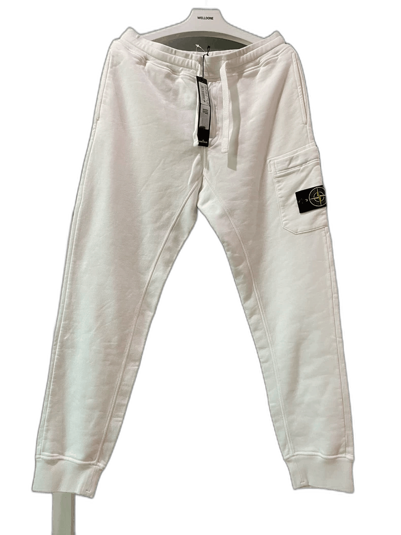 Stone Island Stone Island White Logo Sweatpants Size M -2506 Size US 32 / EU 48 - 1 Thumbnail