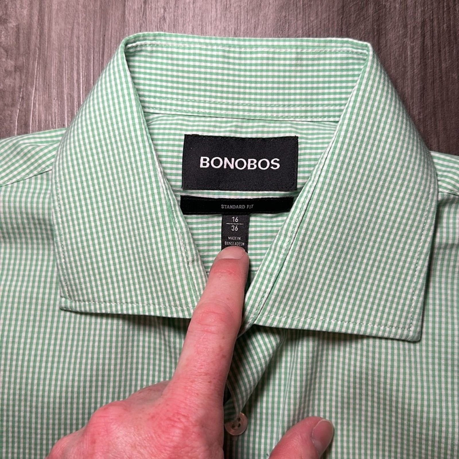 Bonobos Bonobos Standard Fit Spread Collar Long Sleeve - 16/36 (L) Size US L / EU 52-54 / 3 - 5 Thumbnail
