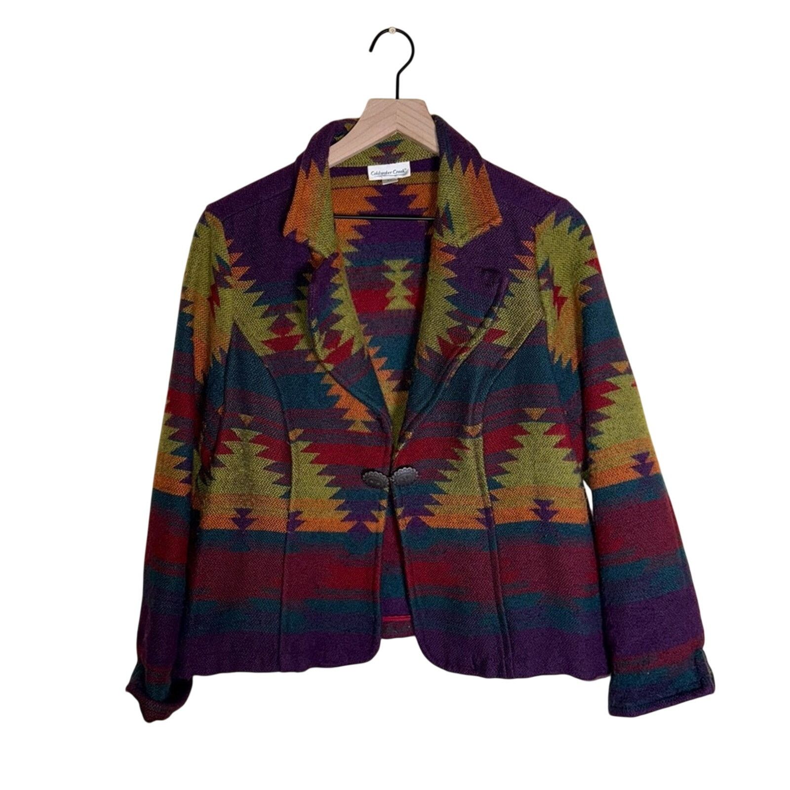 Coldwater Creek VINTAGE COLDWATER CREEK Southwestern Jacket silver clasp M Size M / US 6-8 / IT 42-44 - 4 Thumbnail