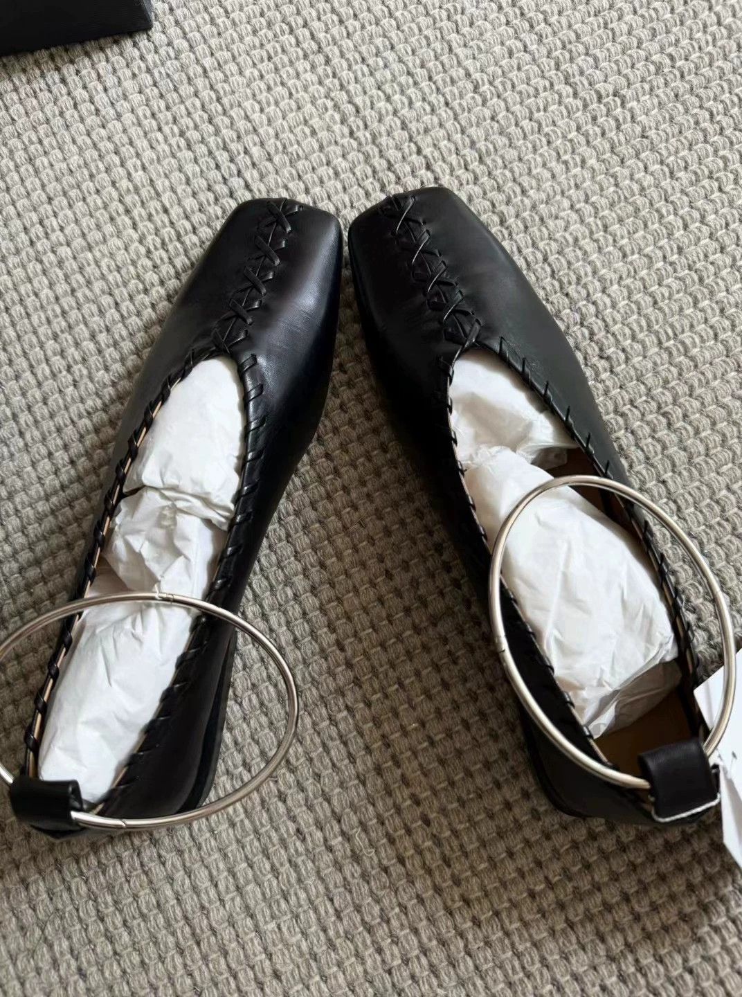 Jil Sander JIL SANDER Ring Leather Shoes 39 New with Box Size US 8.5 / IT 38.5 - 3 Thumbnail