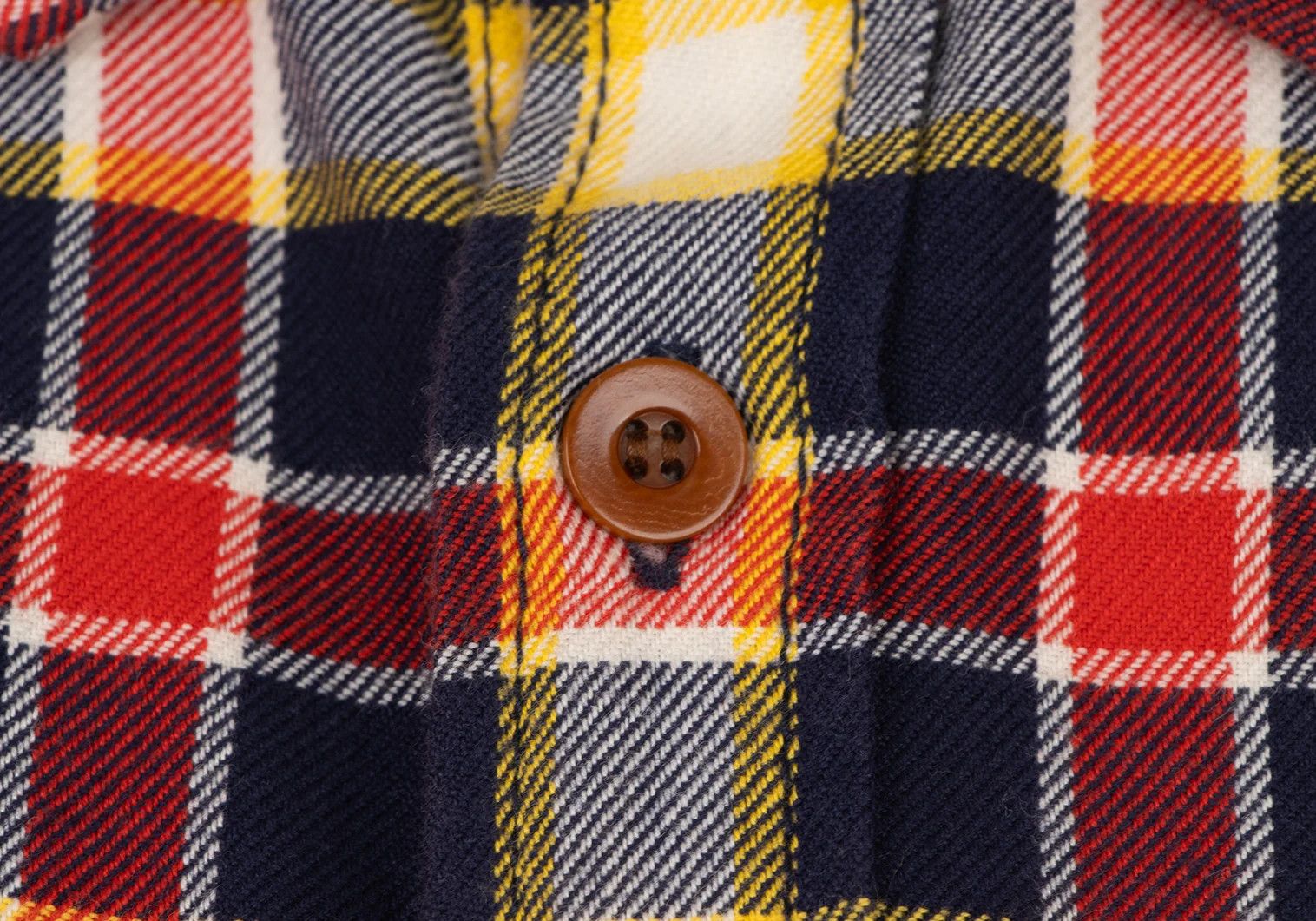 Junya Watanabe Checkered Flannel Shirt in Yellow and Red, Size XS Size US XS / EU 42 / 0 - 5 Thumbnail