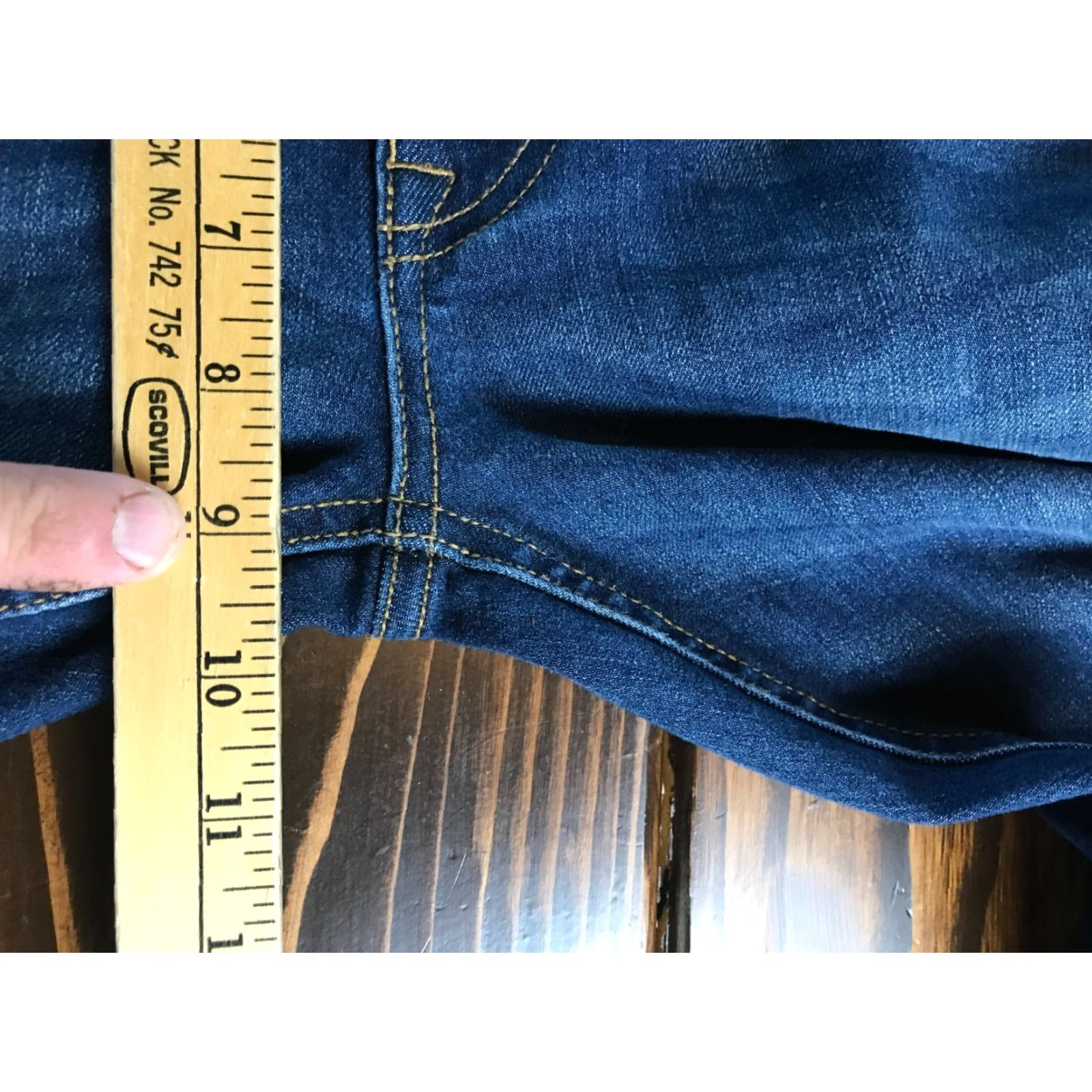 Vintage No Boundaries Jeans Women's 34x28 Blue Denim Straight Leg Pockets Jeans"} Size 24" / US 00 / IT 34 - 4 Thumbnail