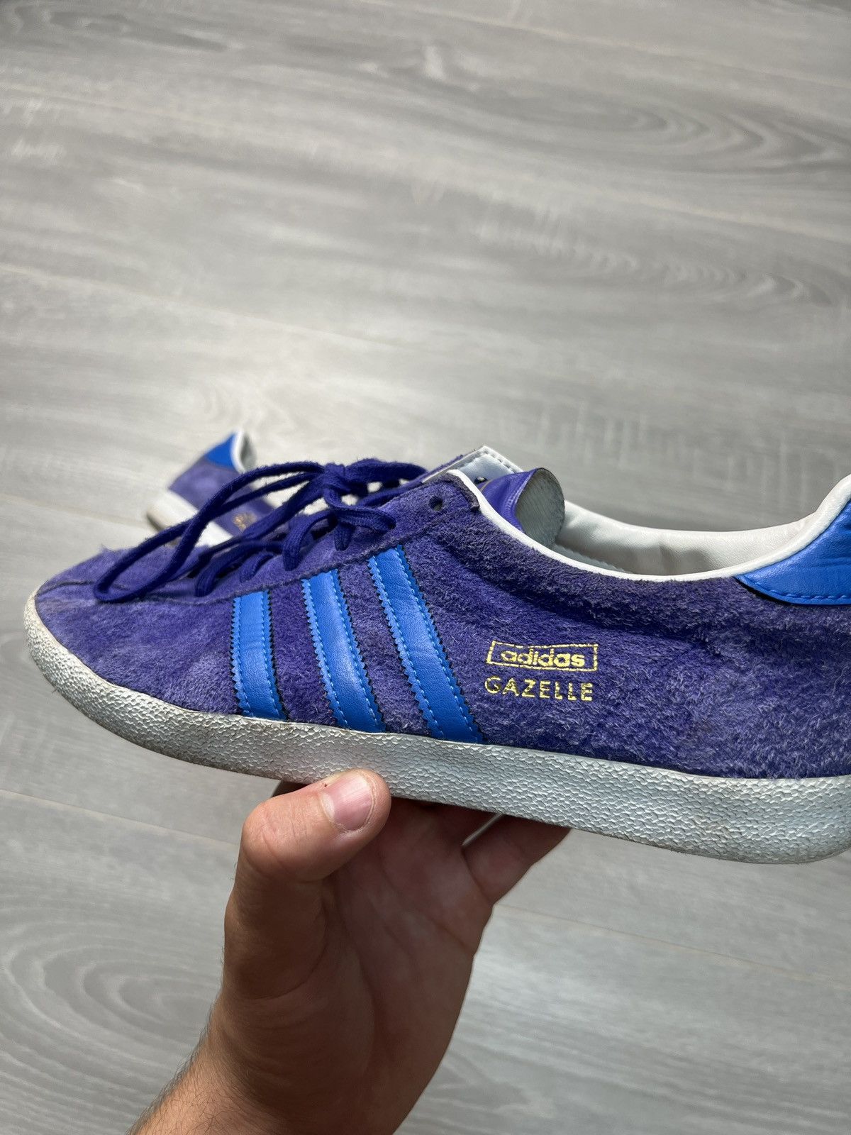 Adidas × Vintage Mens Vintage Adidas Gazelle Low top sneakers y2k rare OG Size US 7.5 / EU 40-41 - 3 Thumbnail