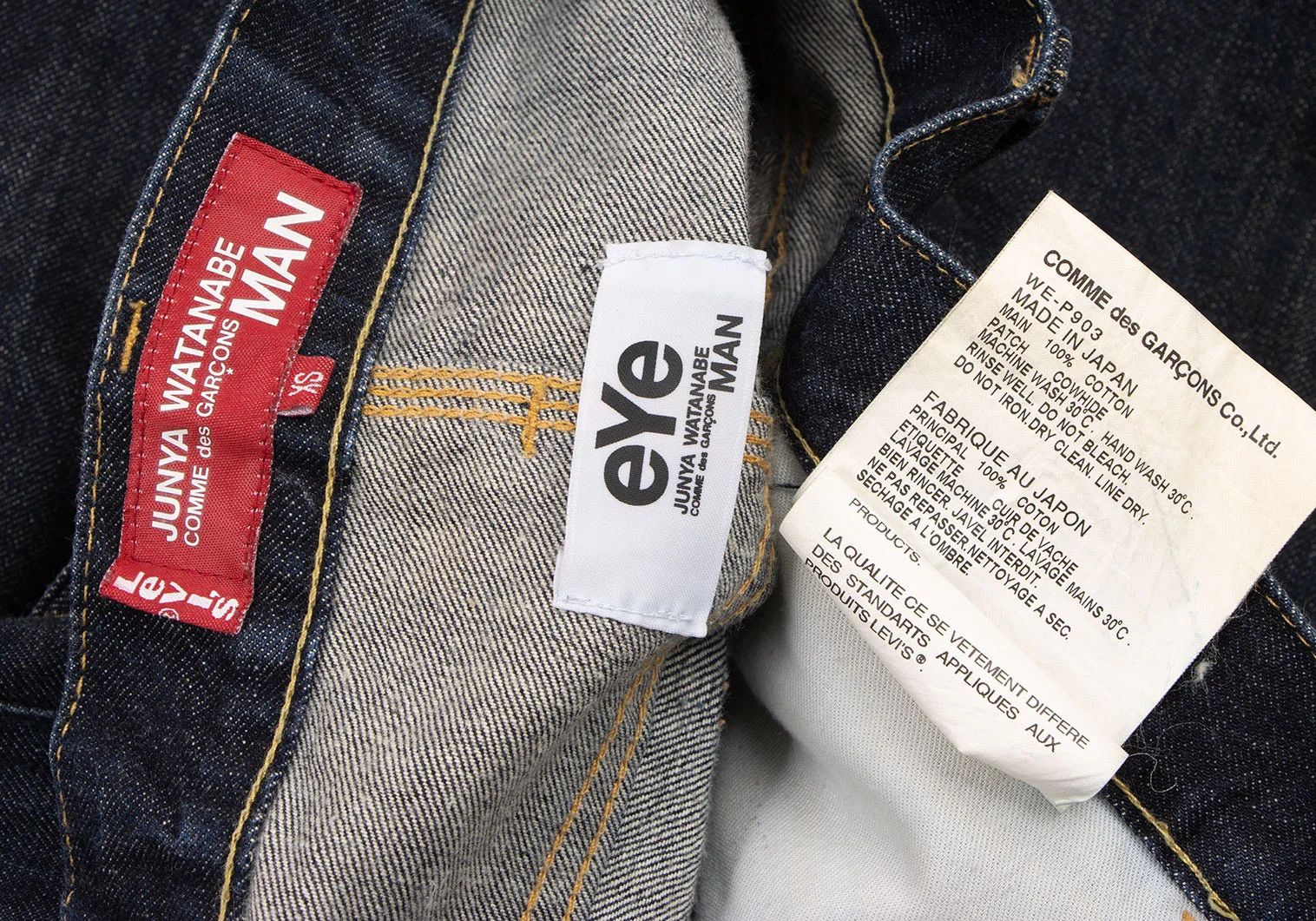 Junya Watanabe Indigo Denim Half Shorts Size XS in Good Condition Size US 26 / EU 42 - 18 Thumbnail
