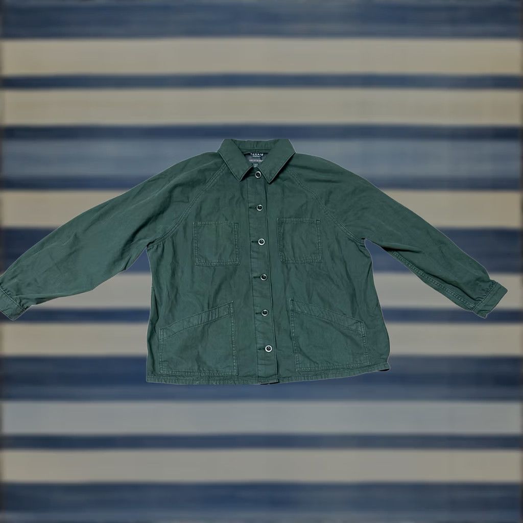 Torrid VINTAGE Torrid Green Utility Military Full Zip Button Up Jacket Women's Plus Size 0 Size XS / US 0-2 / IT 36-38 - 1 Thumbnail