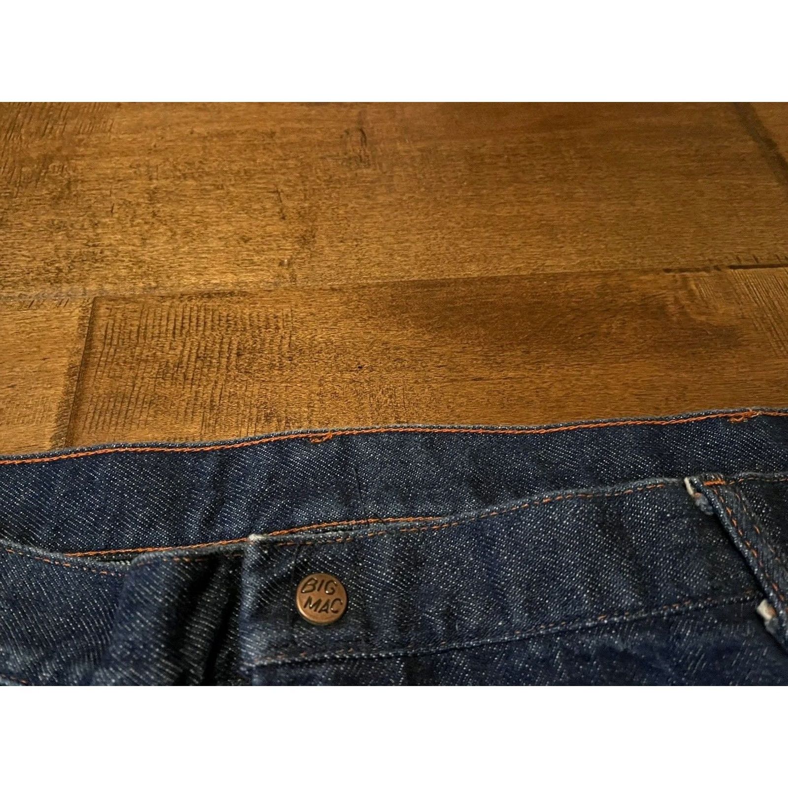 Vintage VINTAGE Big Mac JC Penny USA Orange Stitch Denim Carpenter Jeans - Men's 50x29 Size US 34 / EU 50 - 2 Thumbnail