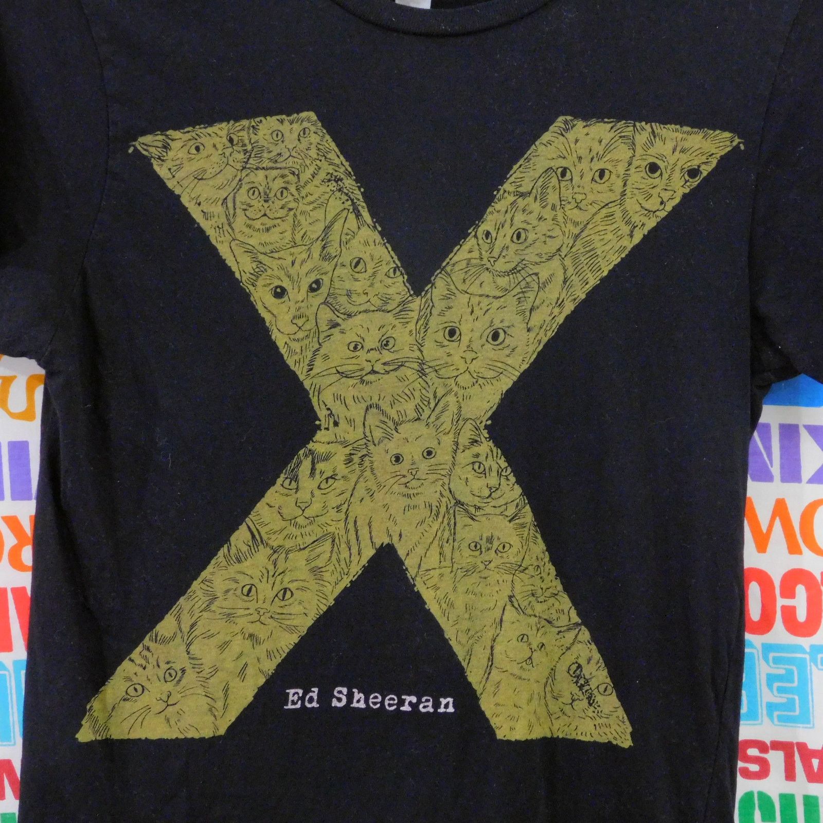 Gildan Ed Sheeran X Logo Cats T Shirt Size S Black Gold Music Merch Size US S / EU 44-46 / 1 - 3 Thumbnail