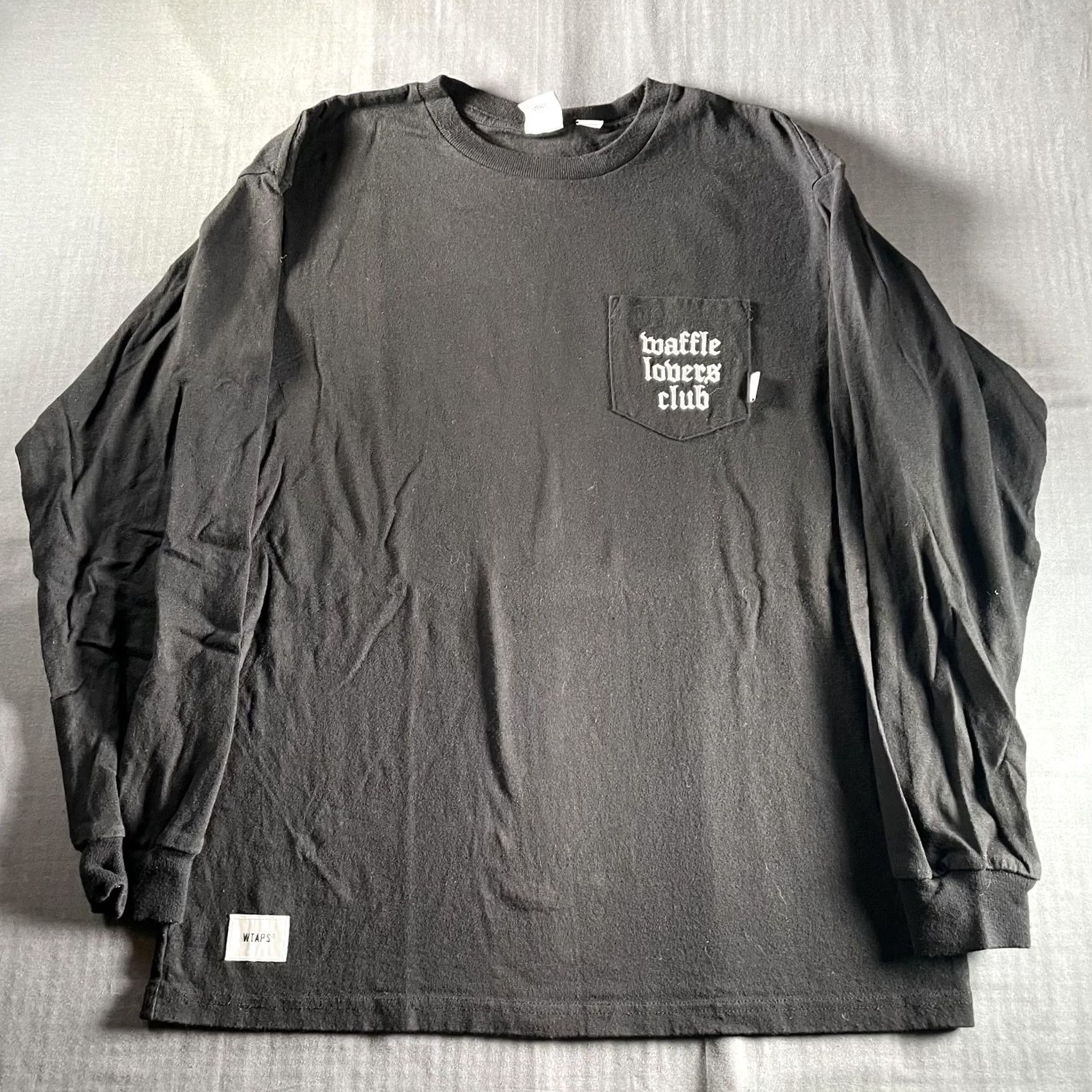 Vans VANS WTAPS Shirt Mens Small Black Long Sleeve Graphic Skate Lovers Club Crew Neck Size US S / EU 44-46 / 1 - 6 Thumbnail