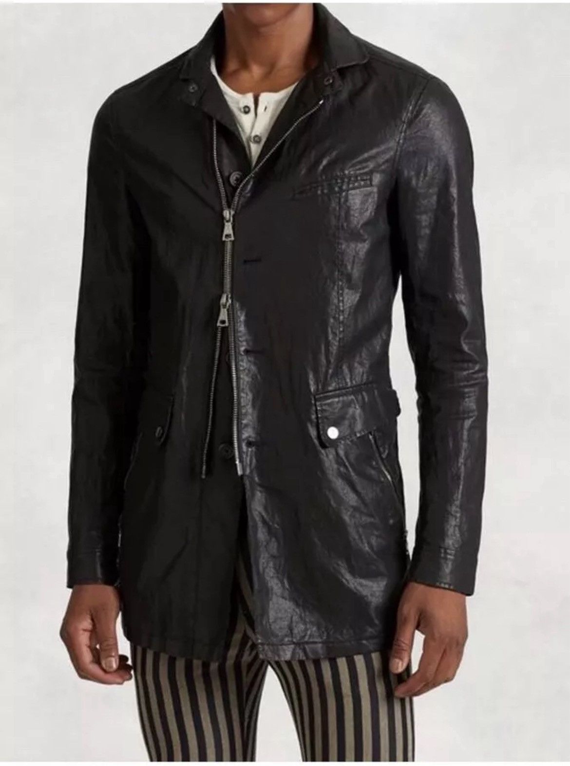 Linen Resin Coated Coat EU 48 USA 38