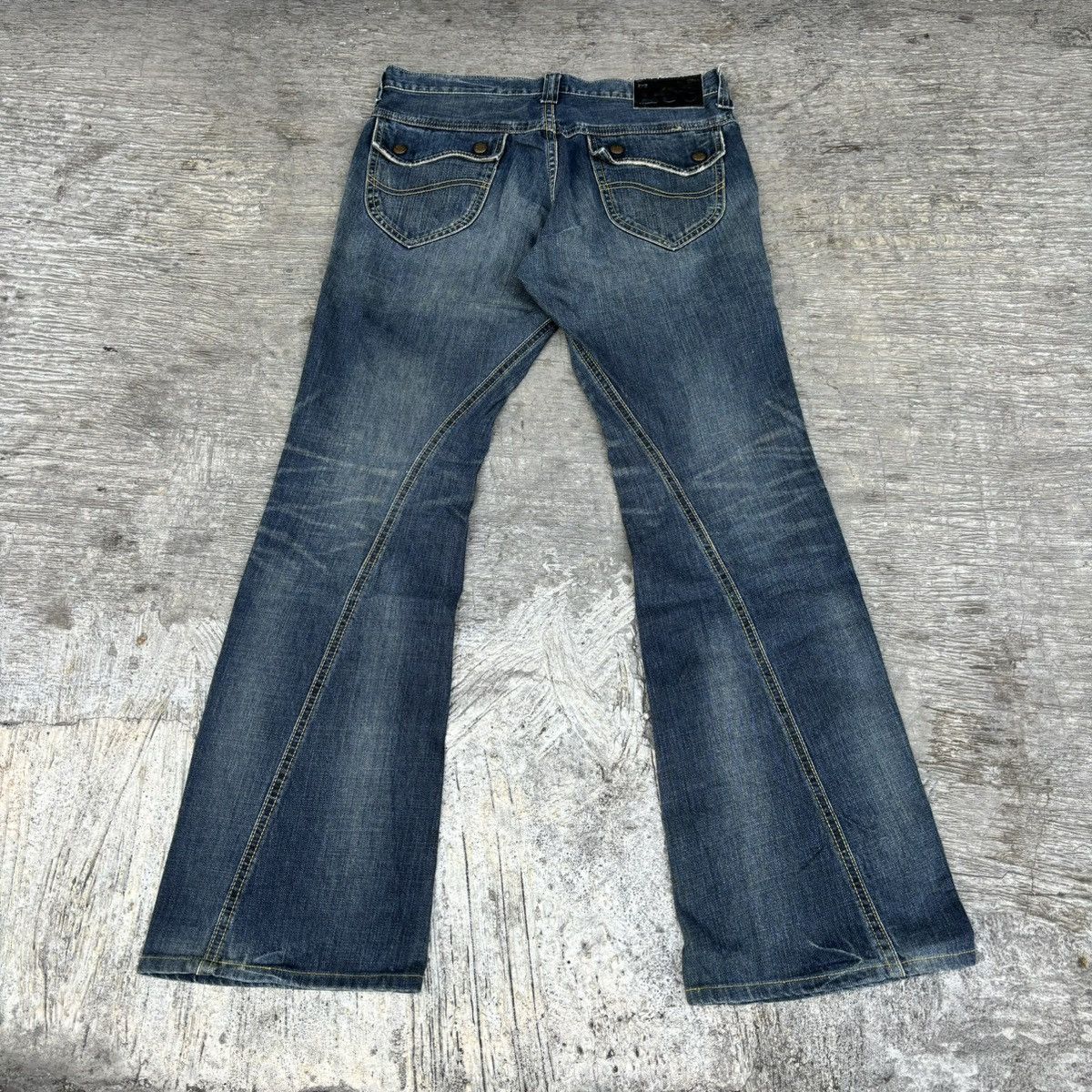 If Six Was Nine × Le Grande Bleu (L.G.B.) Vintage 90's LEE flare bootcut jeans Size US 32 / EU 48 - 5 Thumbnail