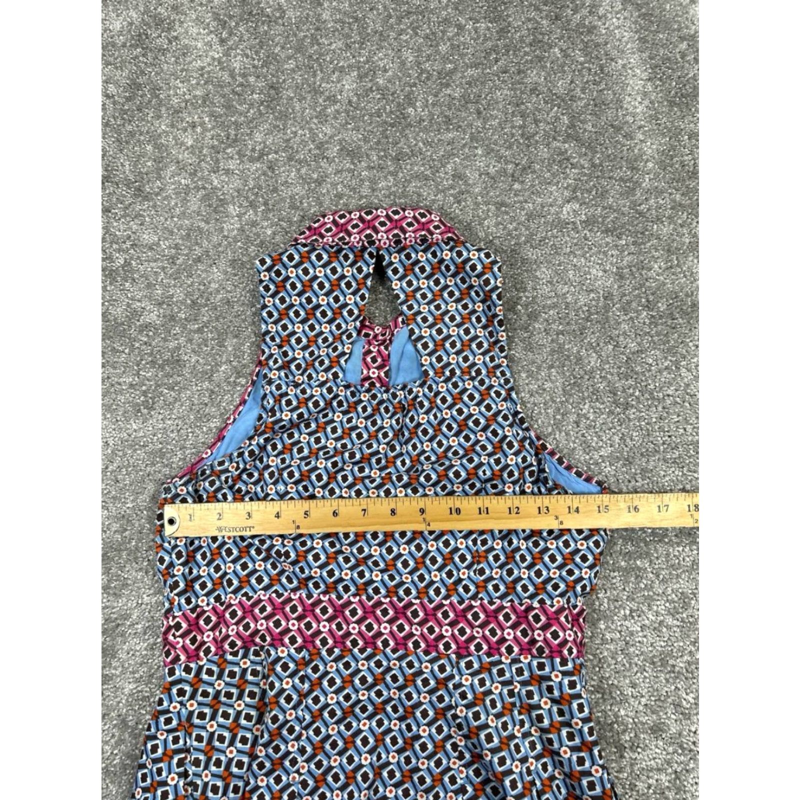 Vintage Maeve Shirt Dress Womens 6 Blue Cotton Blouson Shirt Dress Casual Summer Spring Fall Womens Mens Girls Size M / US 6-8 / IT 42-44 - 5 Thumbnail