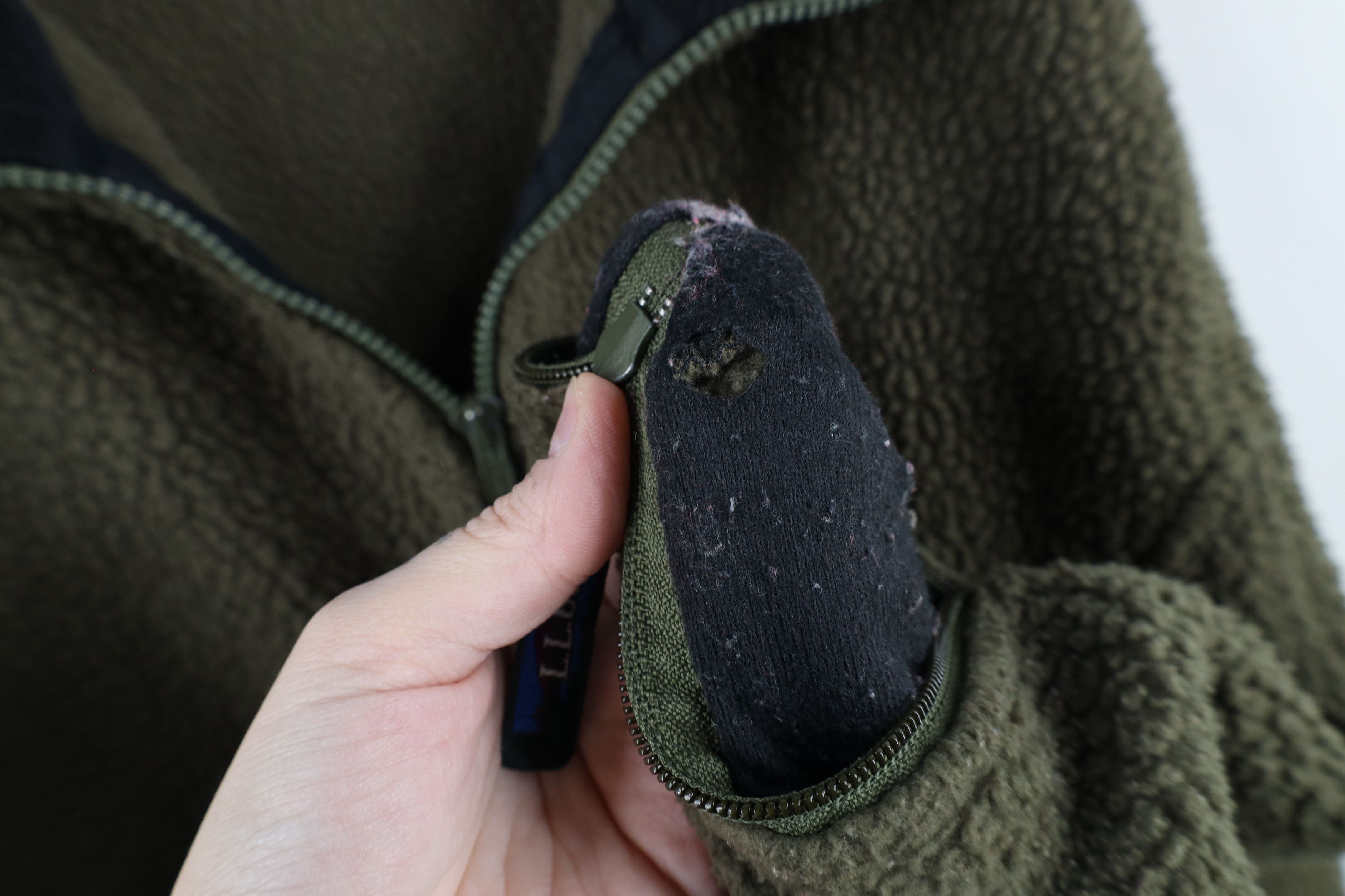L.L. Bean × Vintage Vintage 90s LL Bean Deep Pile Fleece Jacket Green USA Size US M / EU 48-50 / 2 - 7 Thumbnail