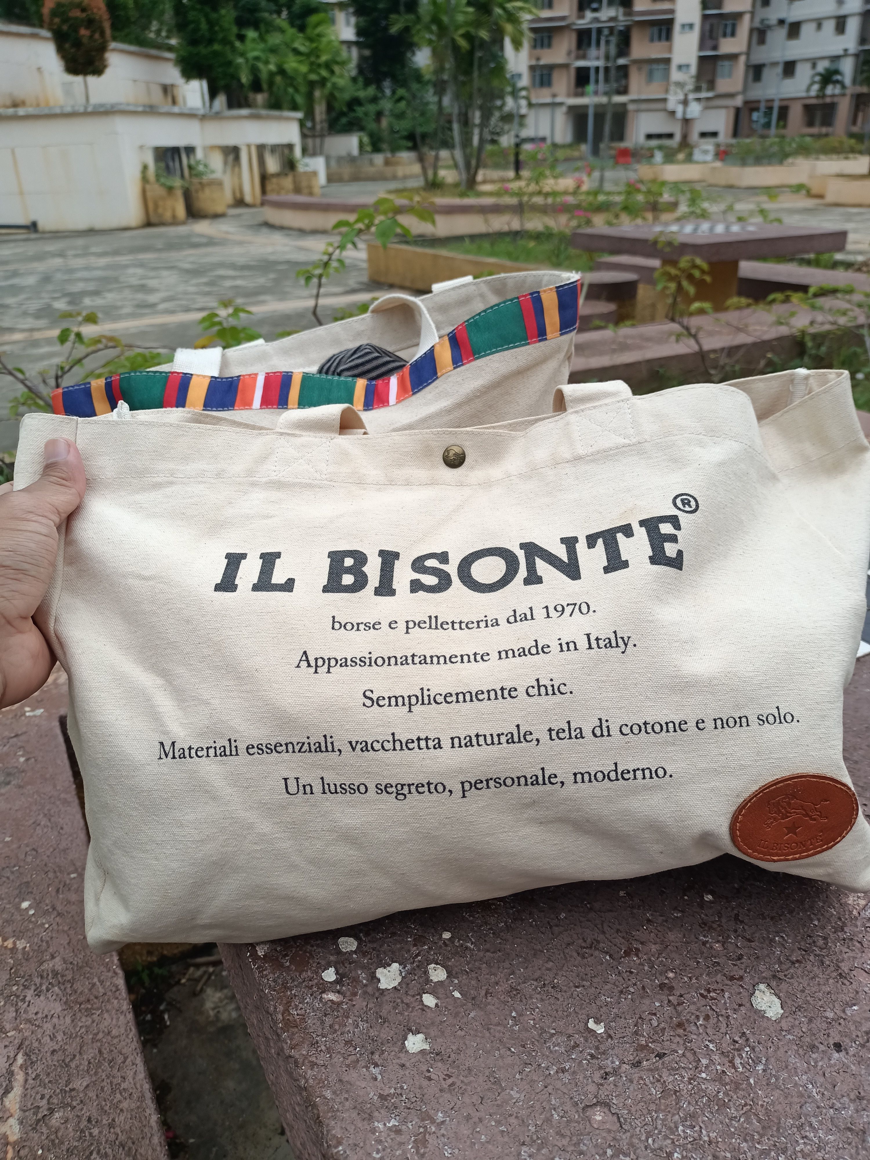 Il Bisonte IL Bisonte duck canvas tote bag combo 2pc Size ONE SIZE - 2 Thumbnail