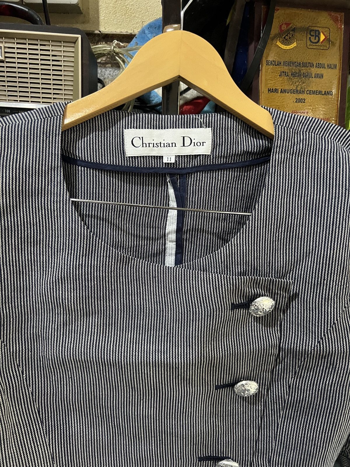 Christian Dior Monsieur 🔥Vintage Christian Dior Button Up Cropped Shirt Size S / US 4 / IT 40 - 3 Thumbnail