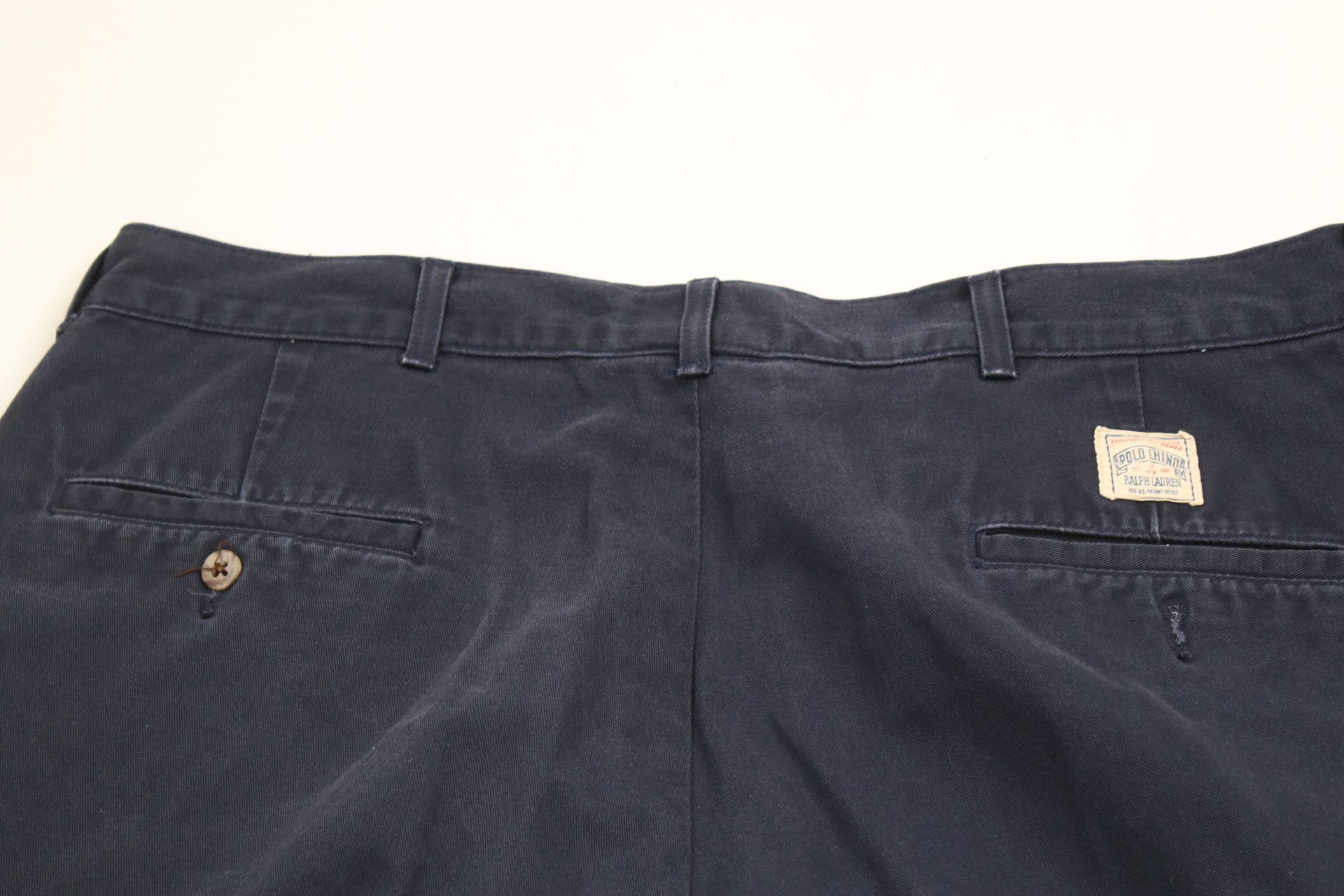 Ralph Lauren × Vintage Vintage 90s Ralph Lauren Wide Leg Pleated Chino Pants Blue Size US 38 / EU 54 - 11 Thumbnail