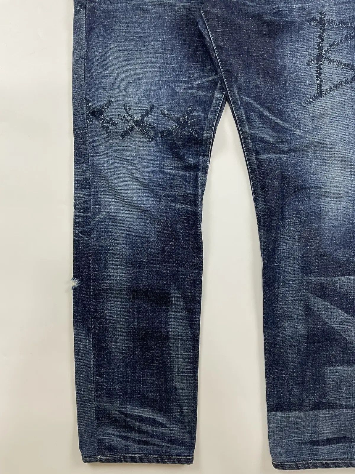 Neighborhood × Stussy Stussy x Neighborhood "Boneyards" Savage Level 3 jeans Size US 30 / EU 46 - 5 Thumbnail