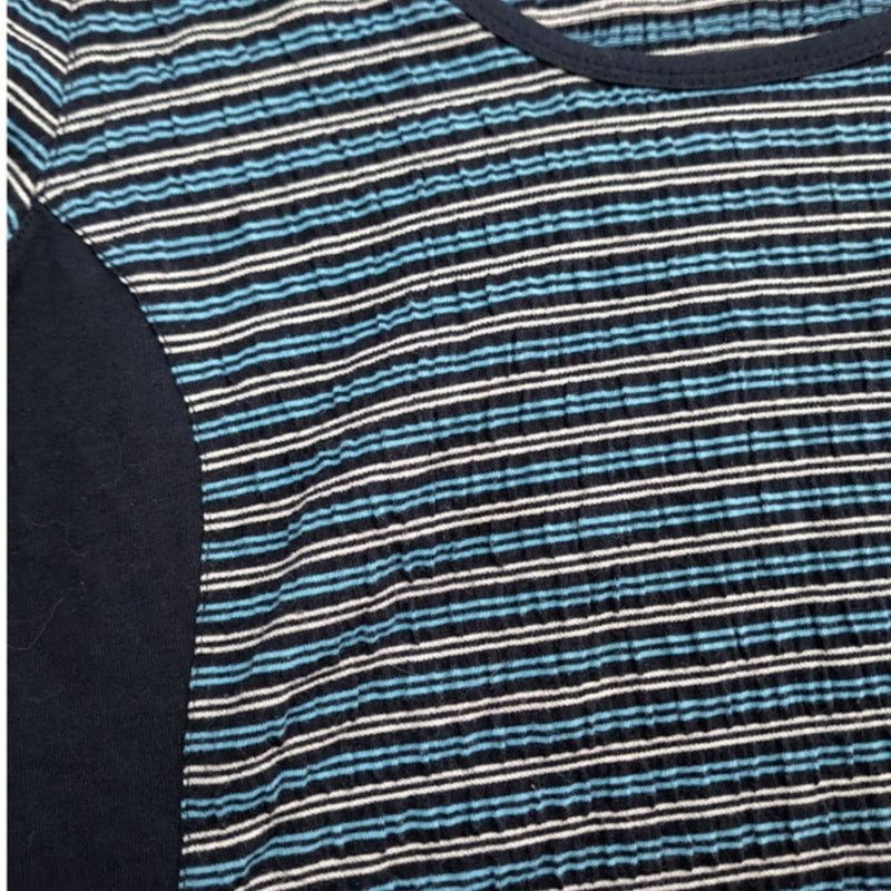 Eddie Bauer Eddie Bauer Blue Knit Double Striped Tshirt Medium Size M / US 6-8 / IT 42-44 - 3 Thumbnail