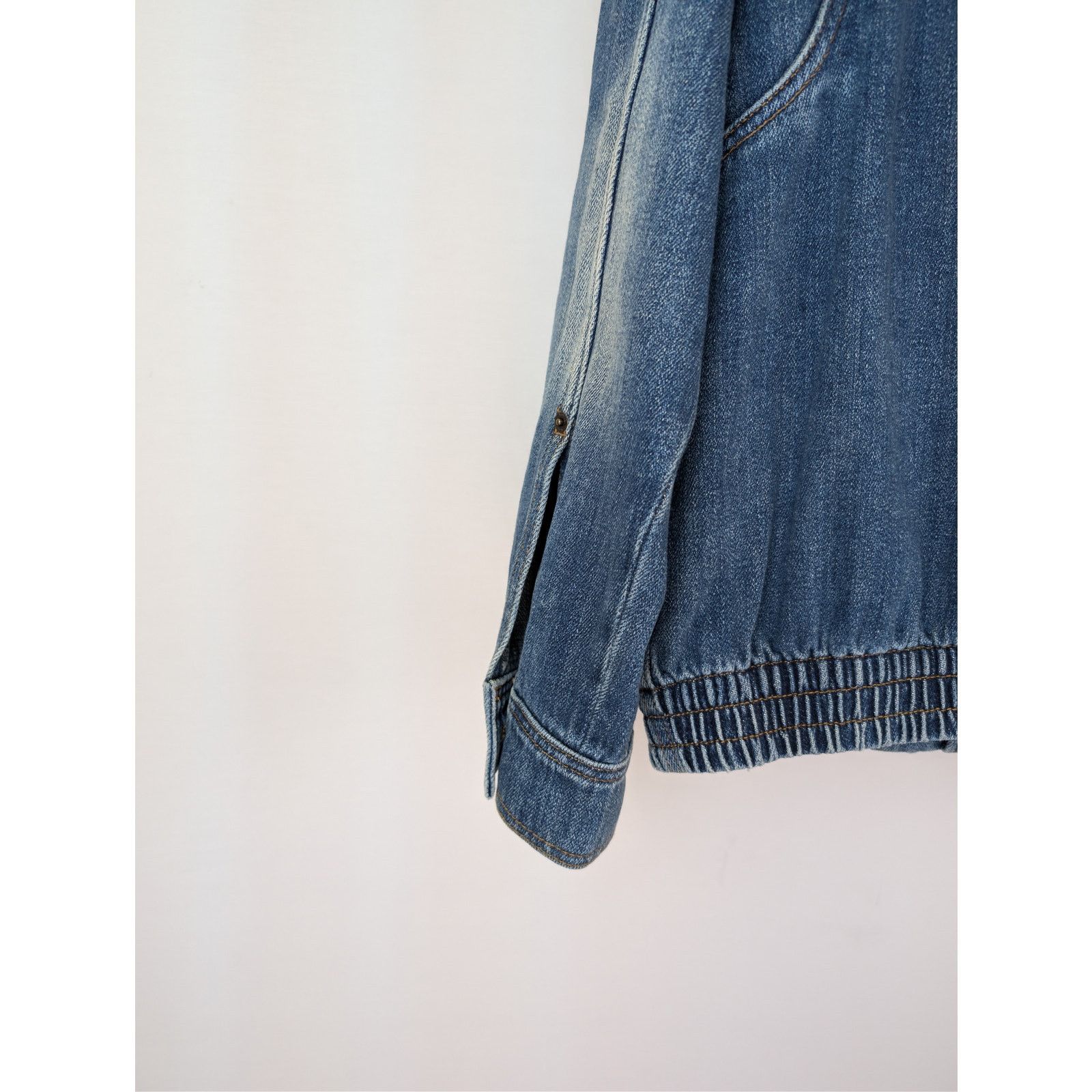 Loewe o1rshd1 Hybrid Denim Azul Zip-up Jacket in Blue Size US M / EU 48-50 / 2 - 13 Thumbnail