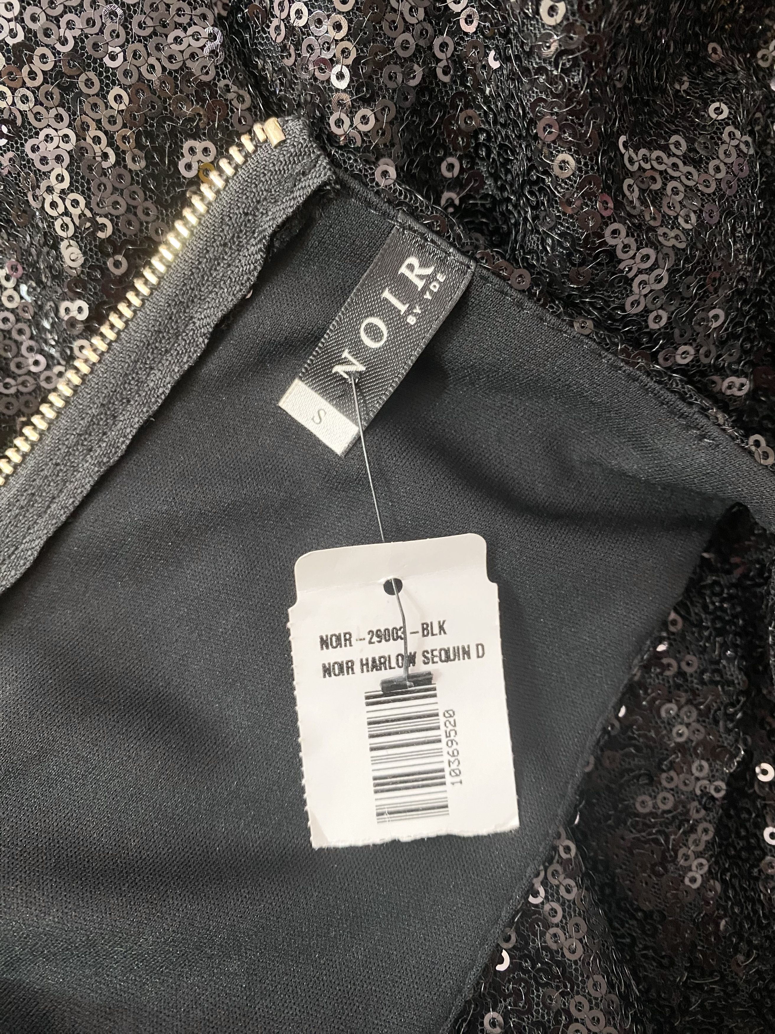 Vintage Sequin Black Dress Size S / US 4 / IT 40 - 11 Thumbnail