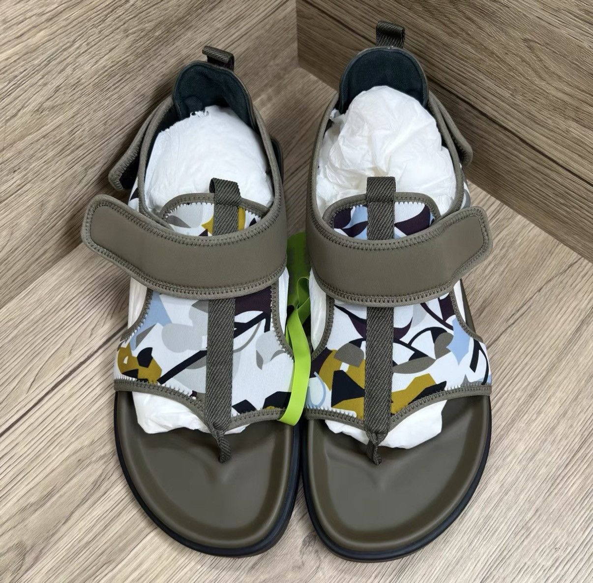 Hermes Hermes Giorno Velcro Sandals J41 Size US 8.5 / EU 41-42 - 2 Thumbnail