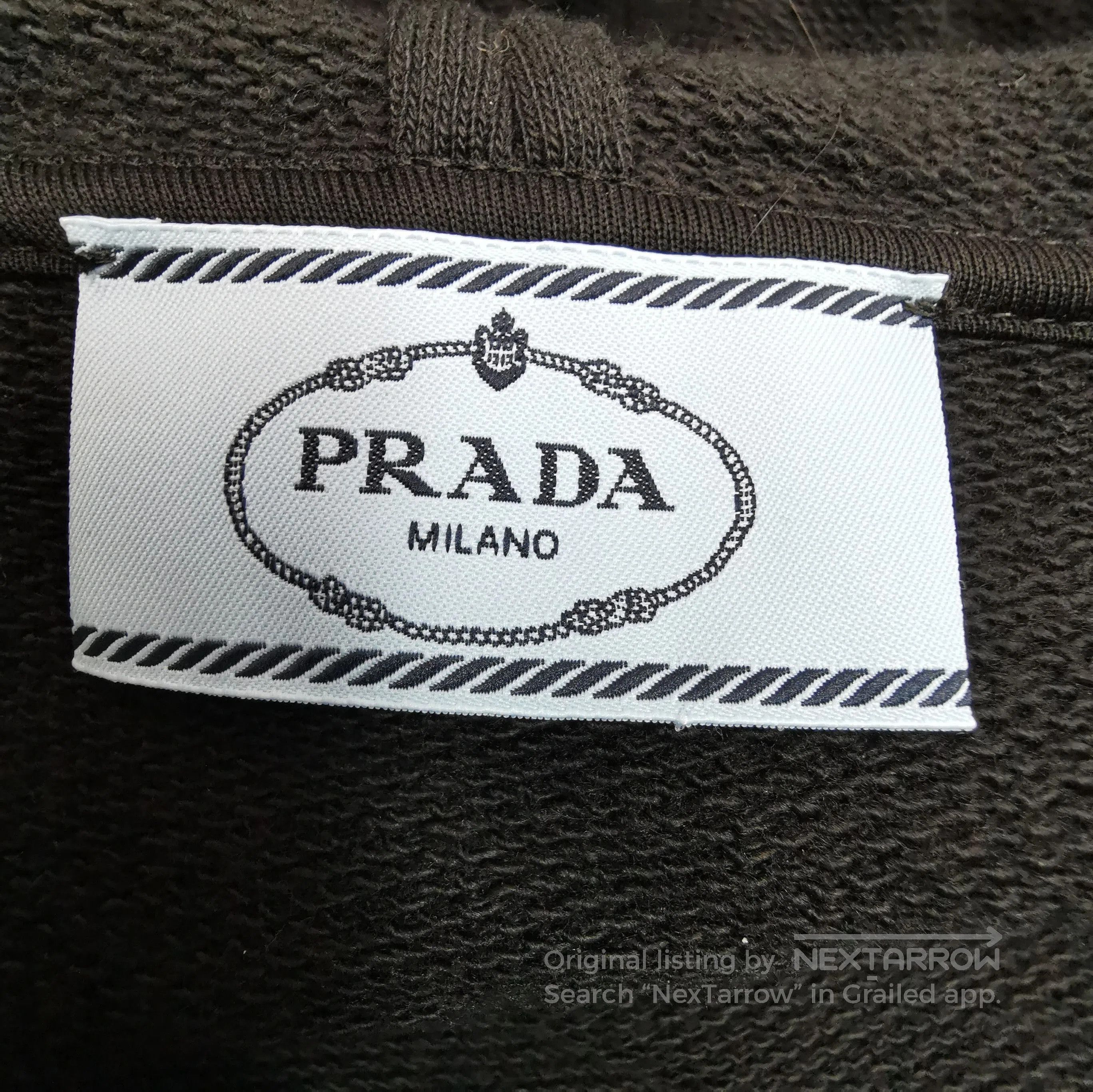 Prada Prada Hooded Jacket with Leather and Cotton Blend . Size US L / EU 52-54 / 3 - 5 Thumbnail