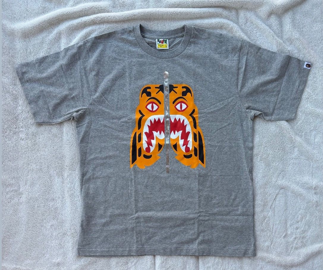 Bape Bape Grey Tiger Tee Size US L / EU 52-54 / 3 - 1 Preview