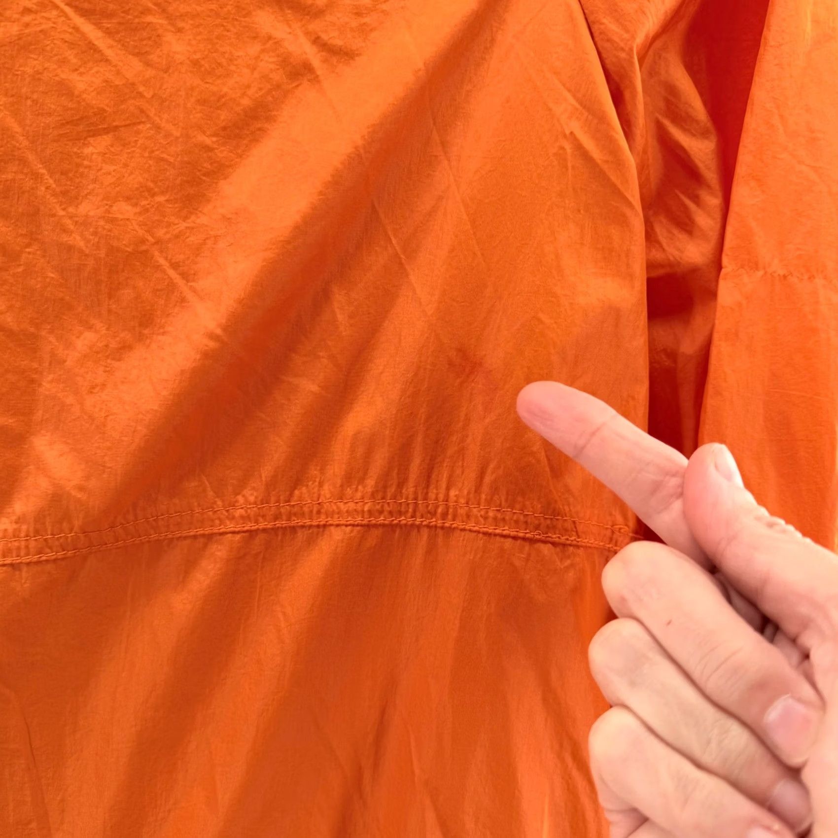 Vintage Zenergy Chico's Jacket Orange Three-Quarter Sleeve Lightweight Nylon Button Front Pocket - Women XL Size XL / US 12-14 / IT 48-50 - 7 Thumbnail