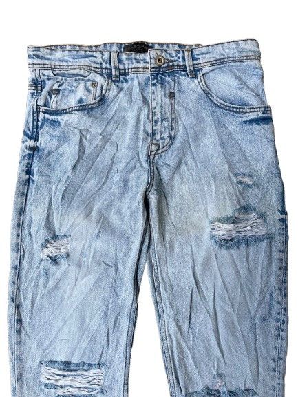 Zara VINTAGE ZARA MAN DENIM DISTRESSED STYLE Size US 34 / EU 50 - 2 Thumbnail