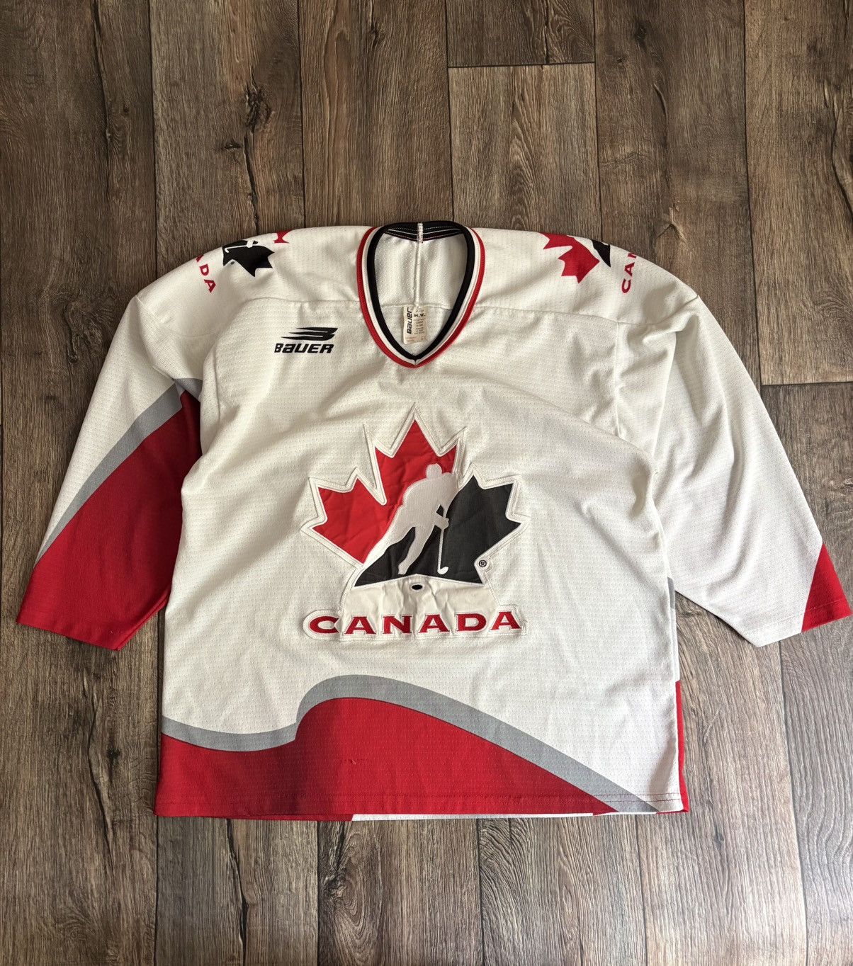 Other Vintage Team Canada Ice Hockey Bauer National Team Jersey Size US L / EU 52-54 / 3 - 1 Thumbnail