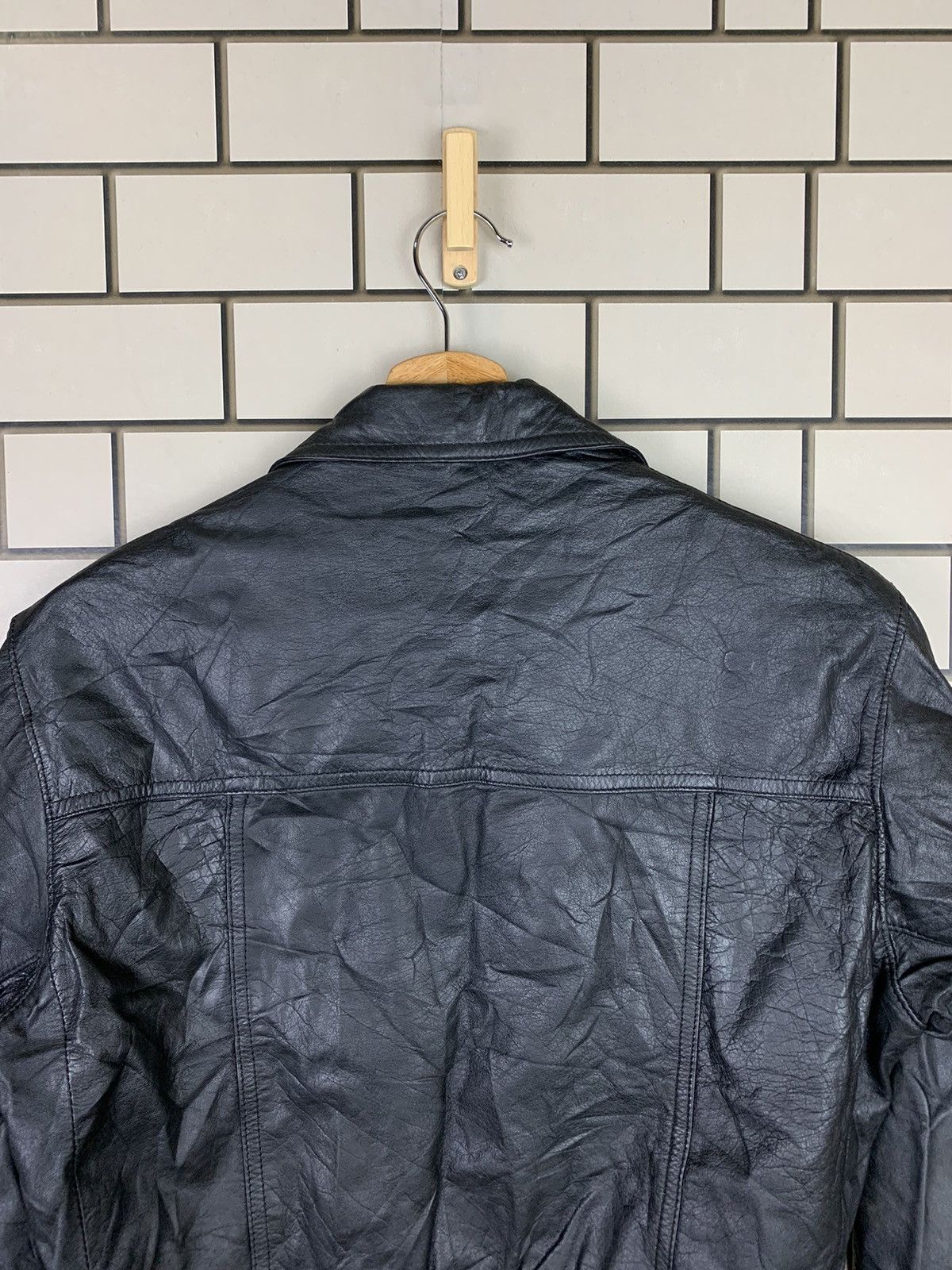 Japanese Brand Vintage Japanese Brand Leather Bomber Jacket Size US M / EU 48-50 / 2 - 10 Thumbnail