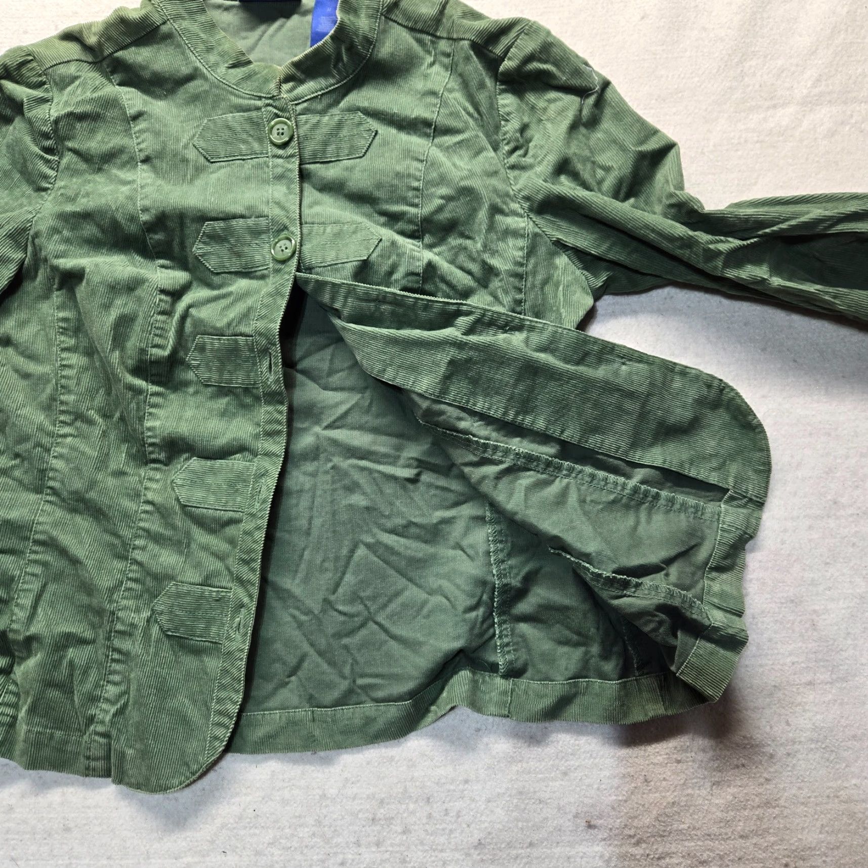 Vintage JH Collectibles Solid Green Jacket Women's Adult Medium M Size Coat Button Up Outdoor Winter Mens Women Girls Size M / US 6-8 / IT 42-44 - 3 Thumbnail