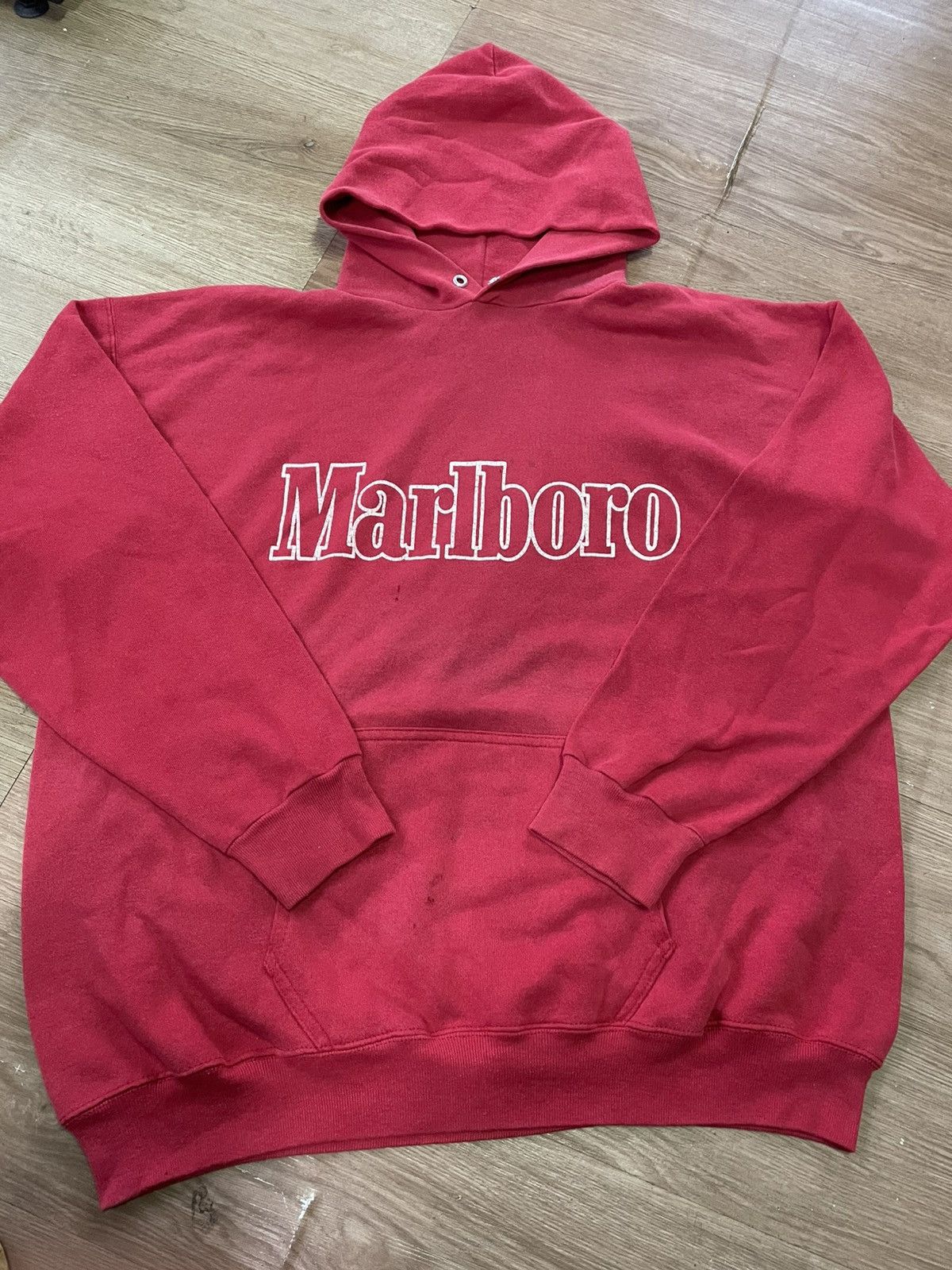 Marlboro Vintage marlboro big logo hoodie Size US XL / EU 56 / 4 - 1 Thumbnail