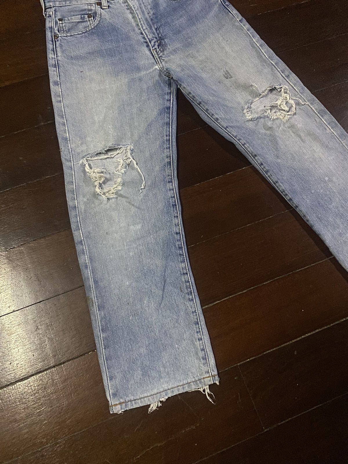 Levi's Vintage 90s levis BIG E LVC distressed selvedge denim Size 30" / US 8 / IT 44 - 5 Thumbnail
