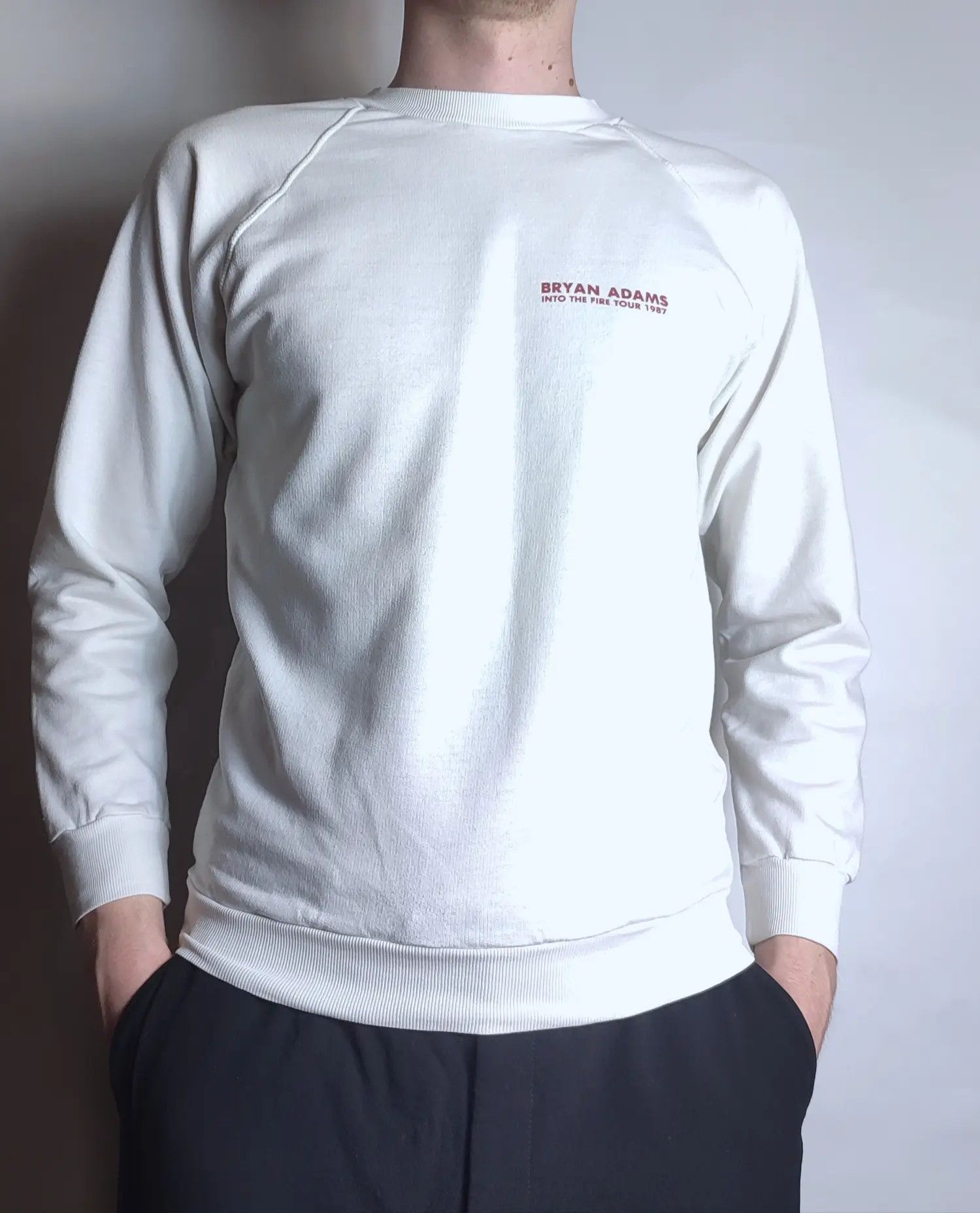Band Tees × Vintage 1987 Bryan Adams Into the Fire Tour Sweatshirt Size US S / EU 44-46 / 1 - 6 Thumbnail