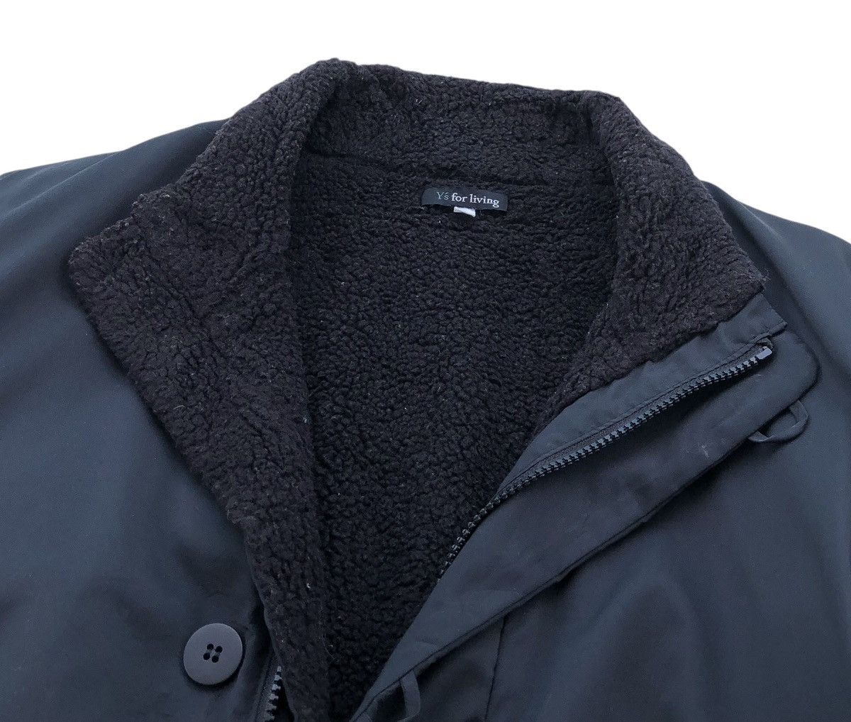 Y's Y's for living Lined Fleece Bomber Jacket Size L / US 10 / IT 46 - 9 Thumbnail