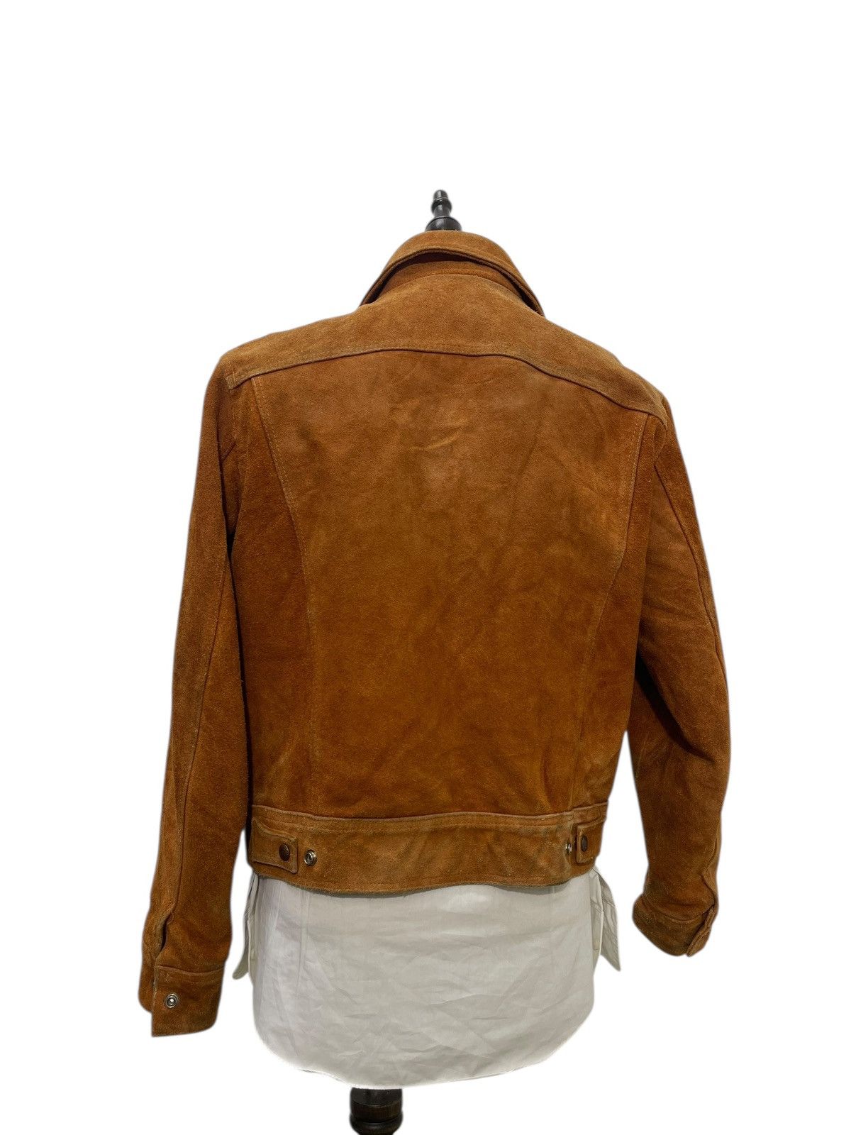 Vintage Suede Leather Jacket Vtg 90s Jordache Trucker Style 7🟩0 Size US M / EU 48-50 / 2 - 3 Thumbnail