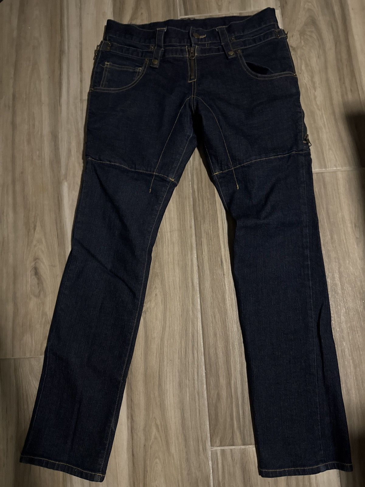 PPFM PPFM double waist floral denim Size US 30 / EU 46 - 1 Thumbnail