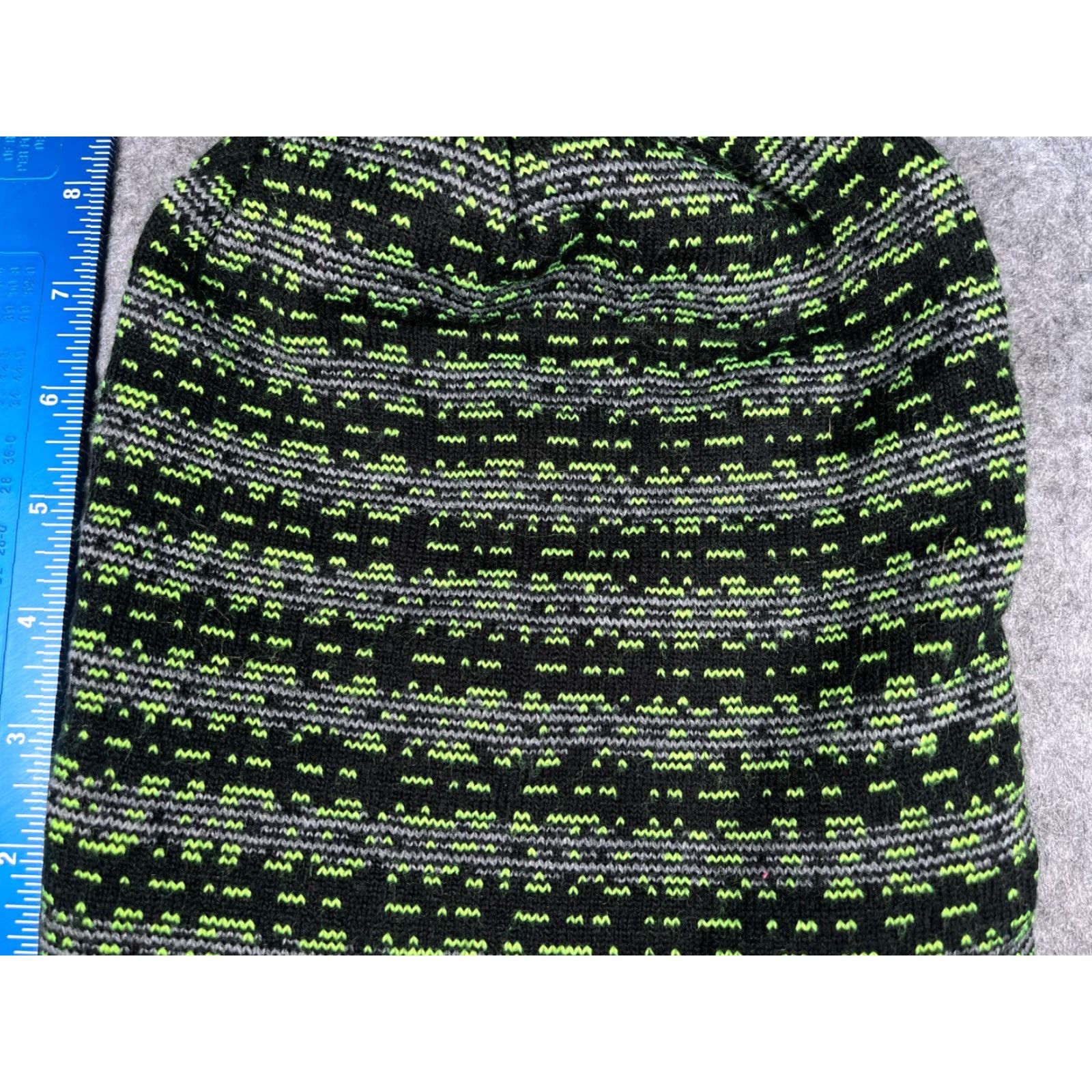 ZeroXposur ZeroXposur Beanie Adult One Size Black Green Gray Stripe Acrylic Blend Knit Unisex Outdoors Ski Winter Size ONE SIZE - 3 Thumbnail