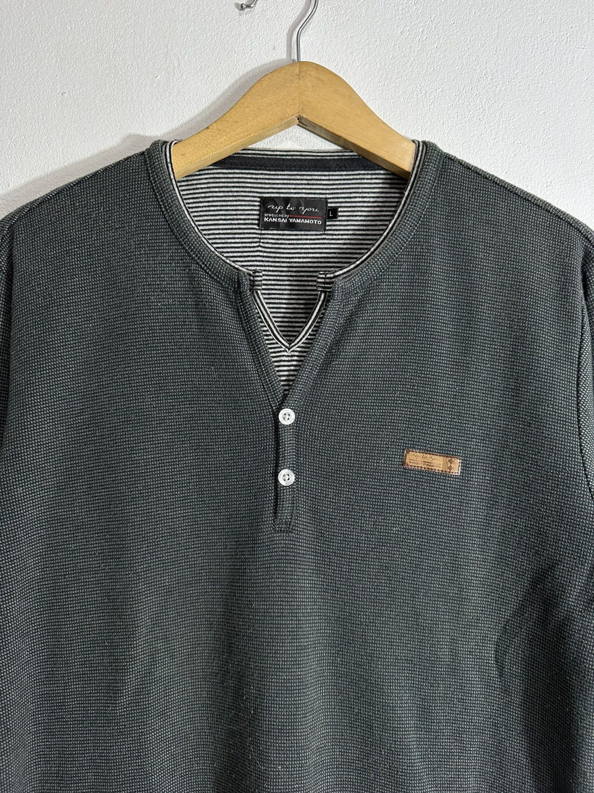 Kansai Yamamoto ARCHIVE KANSAI YAMAMOTO DOUBLE LAYER WESTERN LONG SLEEVE TEE Size US L / EU 52-54 / 3 - 2 Thumbnail