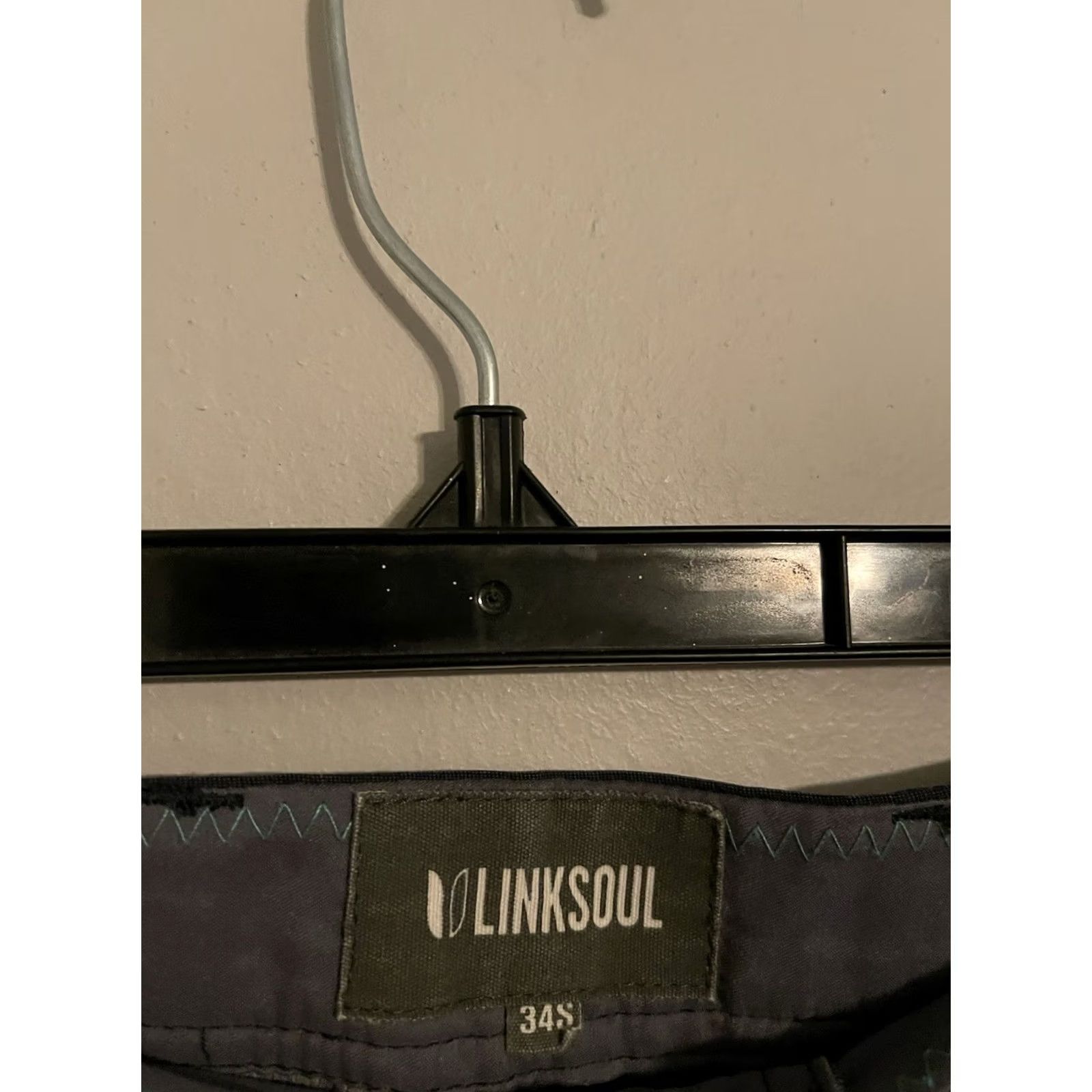 Vintage Linksoul Gray Blue Chino Pants Men's 34S 35x28 Athletic Flat Front Golf Size US 34 / EU 50 - 3 Thumbnail