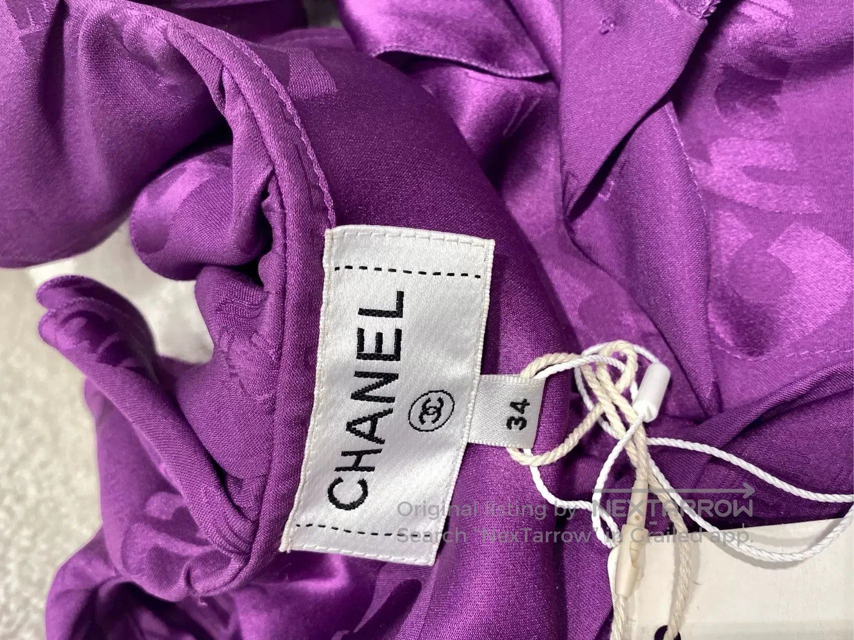 Chanel Chanel 22 Purple Sleeveless Letter Top. Size US XS / EU 42 / 0 - 4 Thumbnail