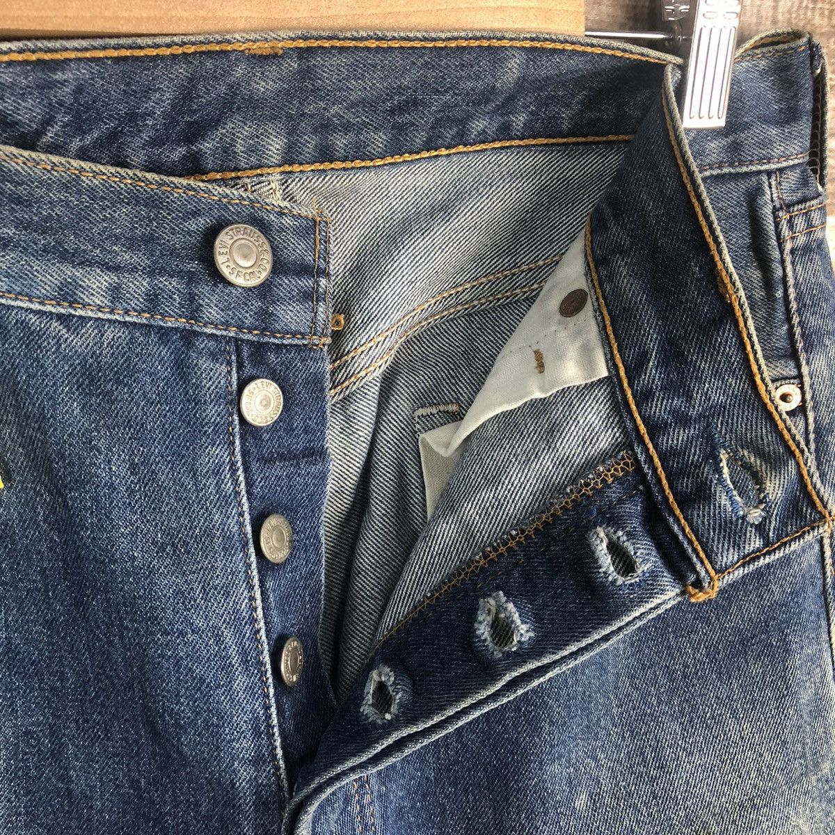 Levi's Levis vintage Blue Denim jeans Pants #A2573 Size US 30 / EU 46 - 13 Thumbnail
