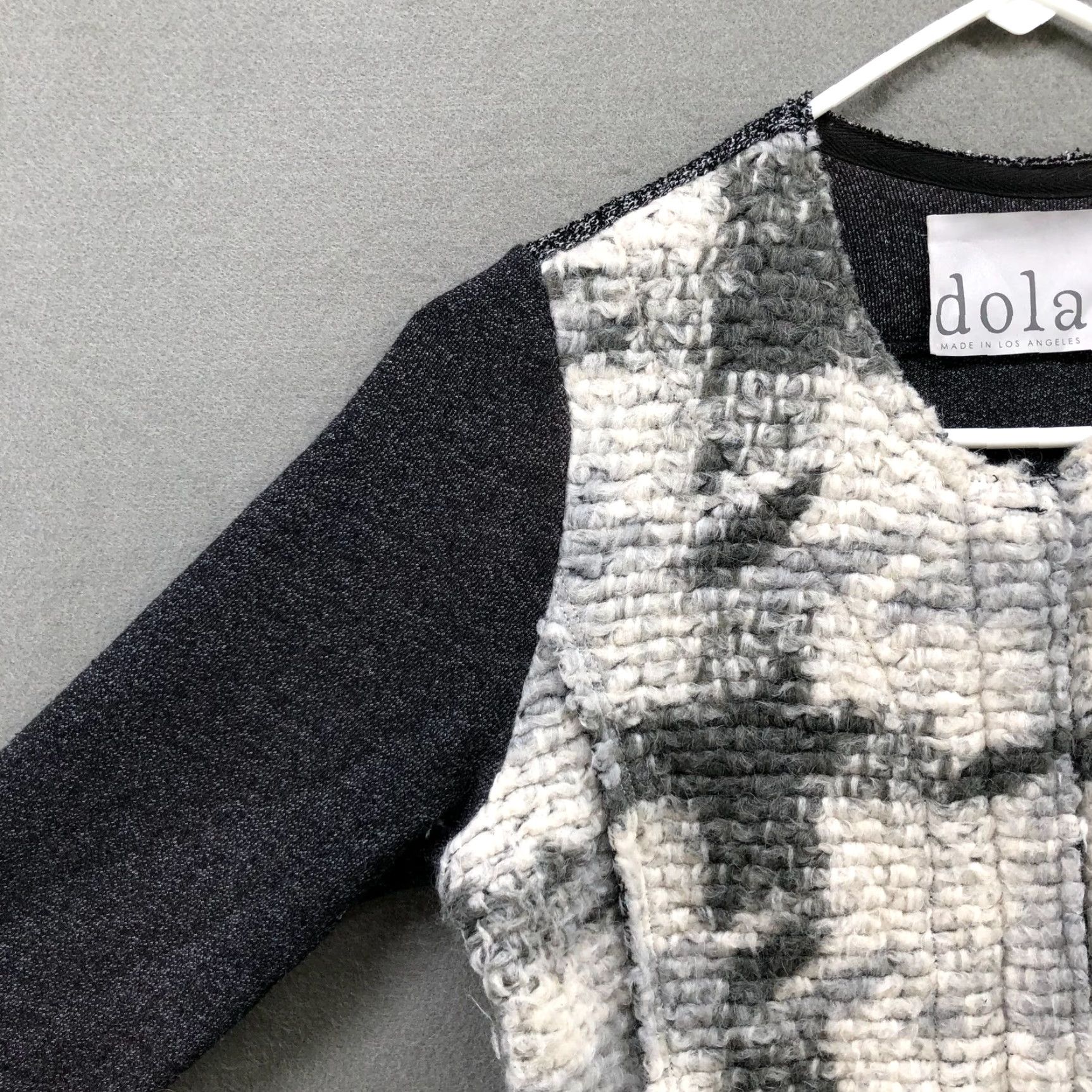 Anthropologie Anthropologie Dolan Tweed Jacket Womens S Zip Up Gray Plaid Wool Blend Modern Wool Mohair Lining Wool Outer Shell Casual Workwear Fall Winter Shirts? Size S / US 4 / IT 40 - 5 Thumbnail