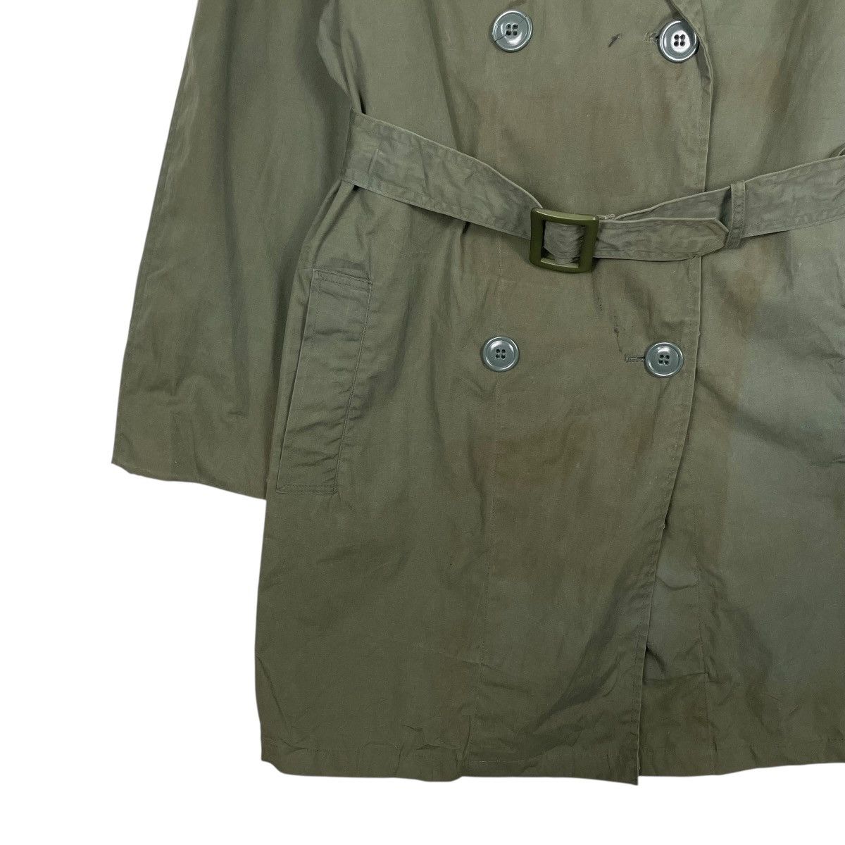 Vintage Vintage Brownwood Mfg US Military Double Breasted Trenchcoat Size L / US 10 / IT 46 - 4 Thumbnail
