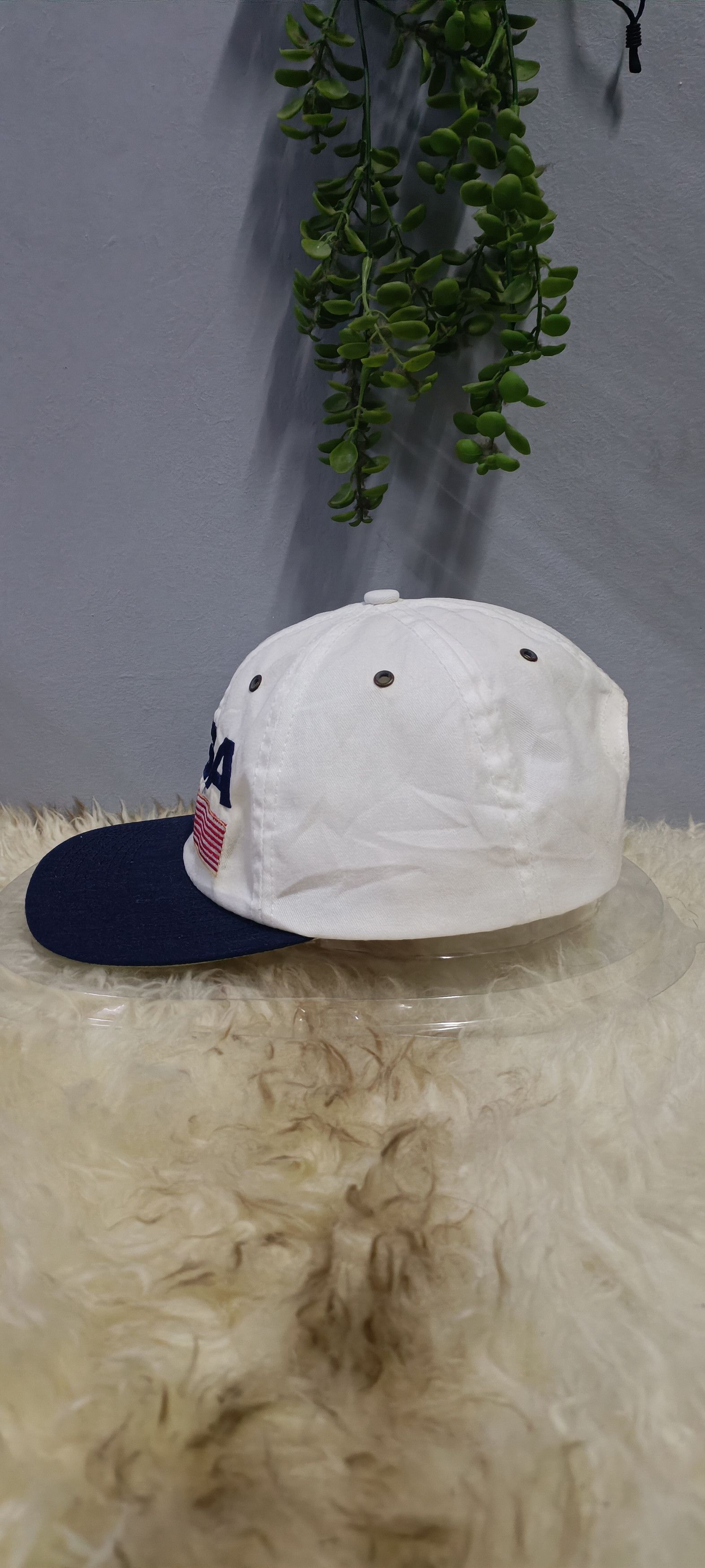 Nike × Vintage 90s Nike Vintage Cap USA Flag Size ONE SIZE - 3 Thumbnail