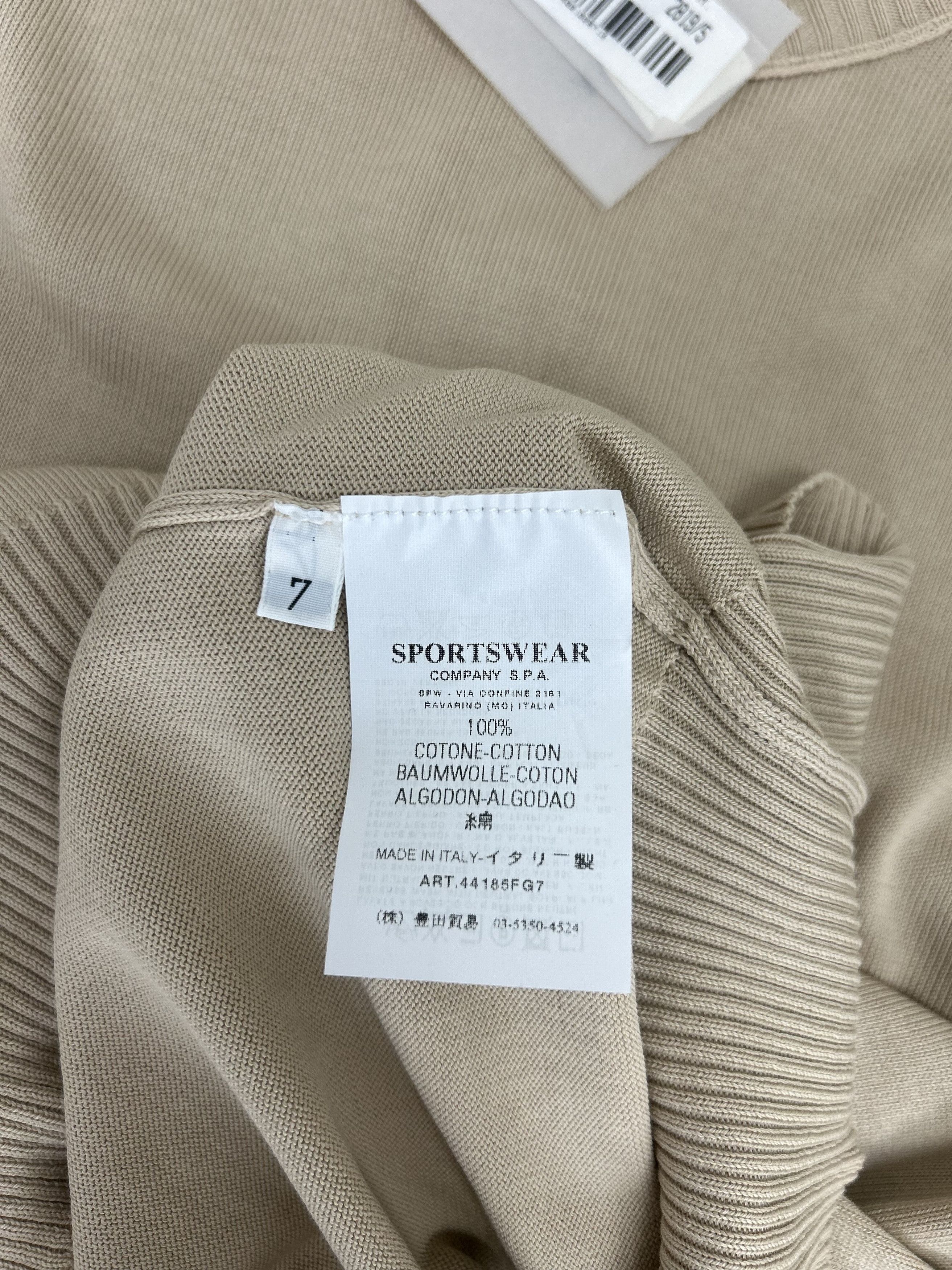 C.P. Company CP Company Beige Fine Gauge Cotton Crew Neck Knitwear SIZE 7 Size US XXL / EU 58 / 5 - 5 Thumbnail