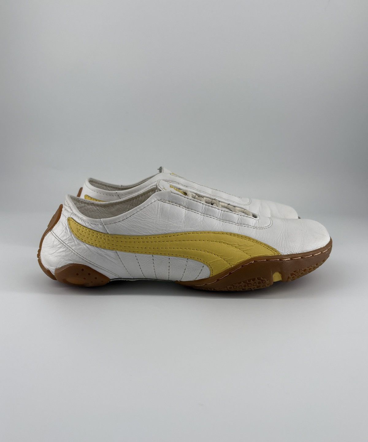 Puma Puma 2000s vintage real leather sneakers Y2K mostro Size US 5 / EU 37 - 2 Thumbnail