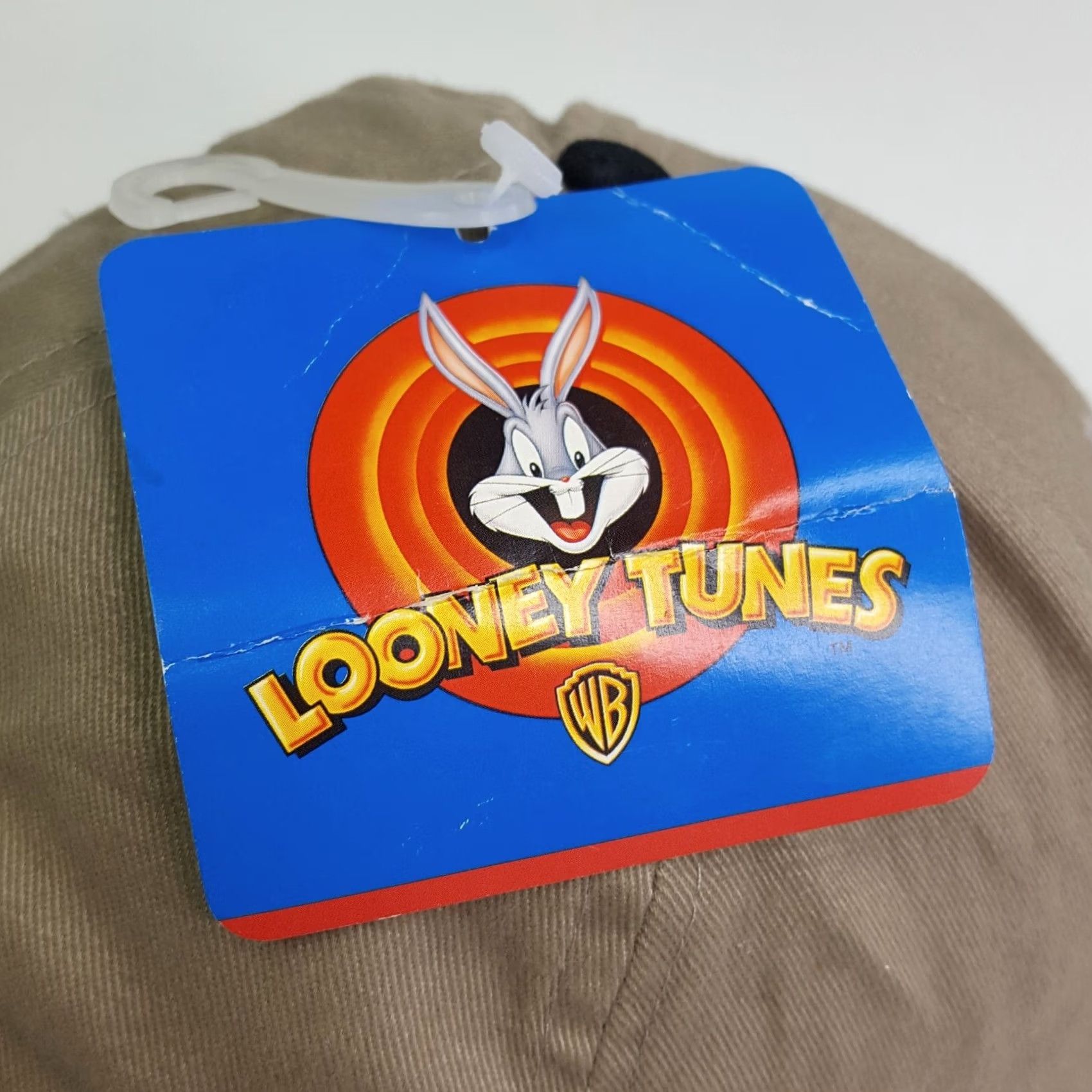 Vintage VINTAGE Looney Tunes Taz Cartoon Adjustable Hat Beige Baseball Cap Men Twill Cotton 90s Tasmanian Devil Embroidered Adjustable Lightweight Br eathable Size ONE SIZE - 6 Thumbnail