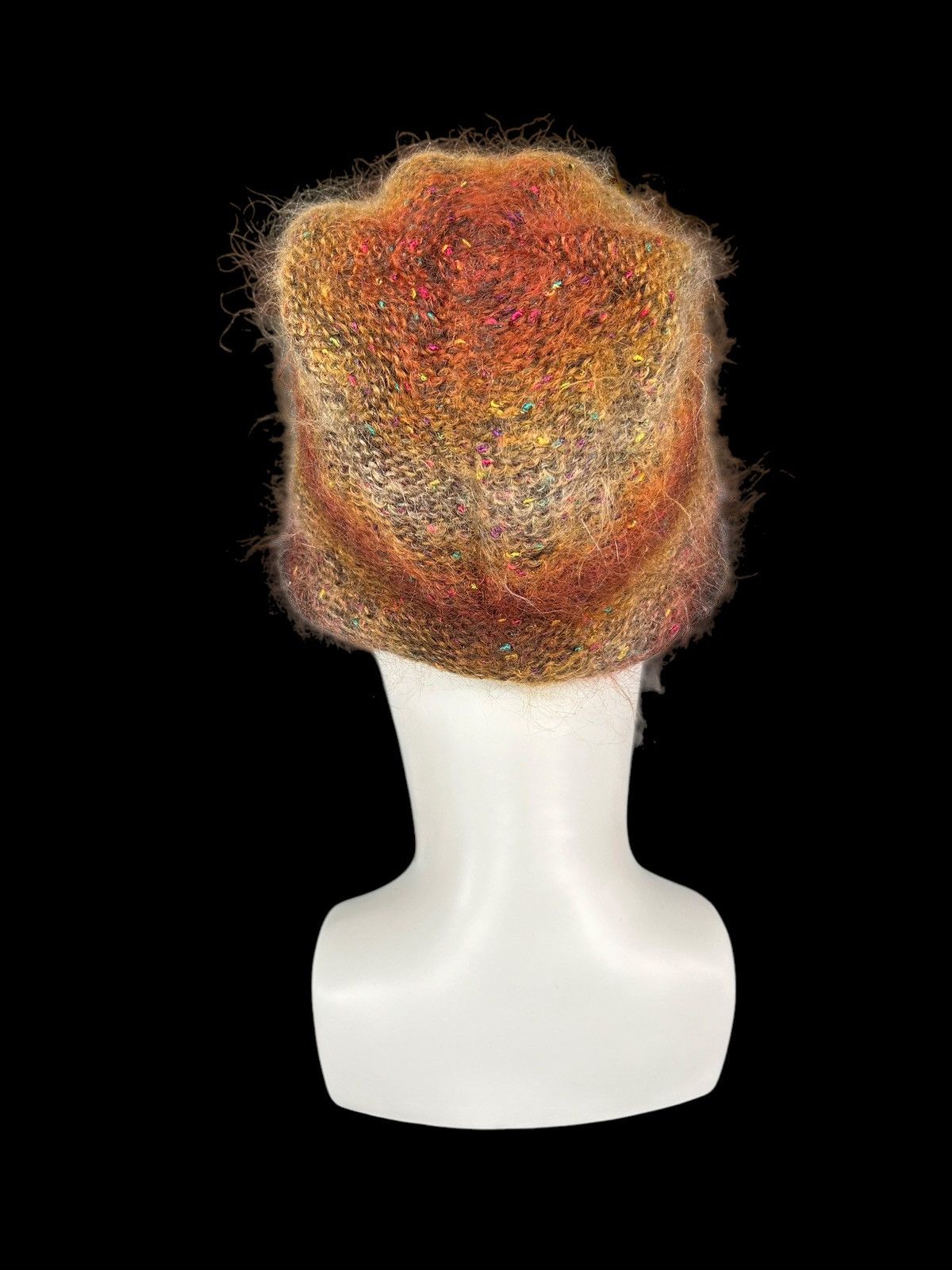 Japanese Brand × Kapital × Vintage Crochet Knitted japanese Hairy Rare Design Hats ☠️☠️ Size ONE SIZE - 3 Thumbnail