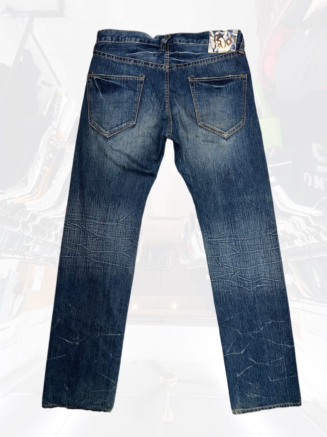 Japanese Brand × Vintage Vintage Blueway Flared Union Made Jeans Size US 32 / EU 48 - 1 Thumbnail